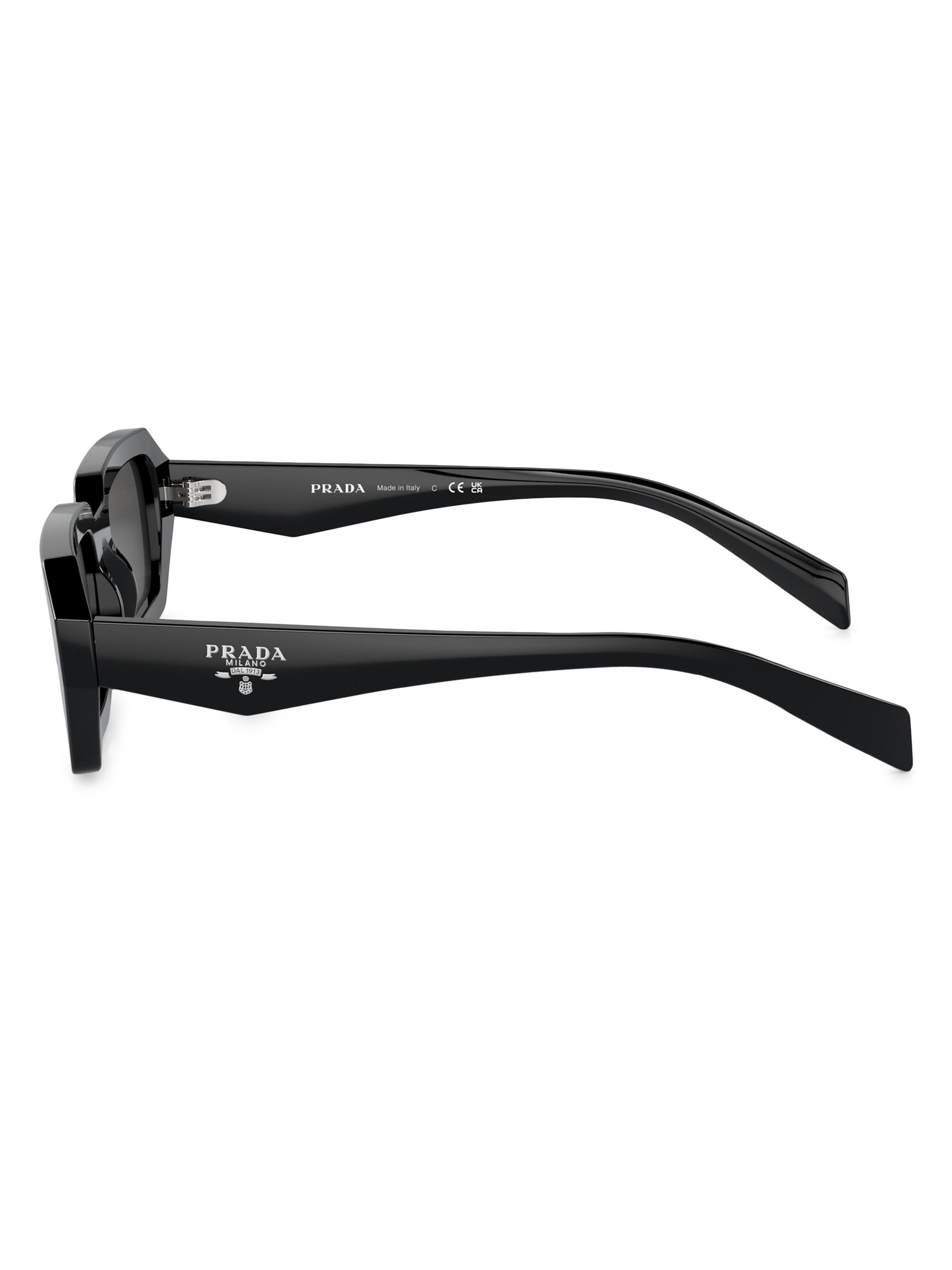 Prada 54MM Rectangular Sunglasses | Saks Fifth Avenue