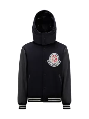 Shop Moncler Moncler x Billionaire Boys Club Durnan Hooded Varsity Jacket |  Saks Fifth Avenue