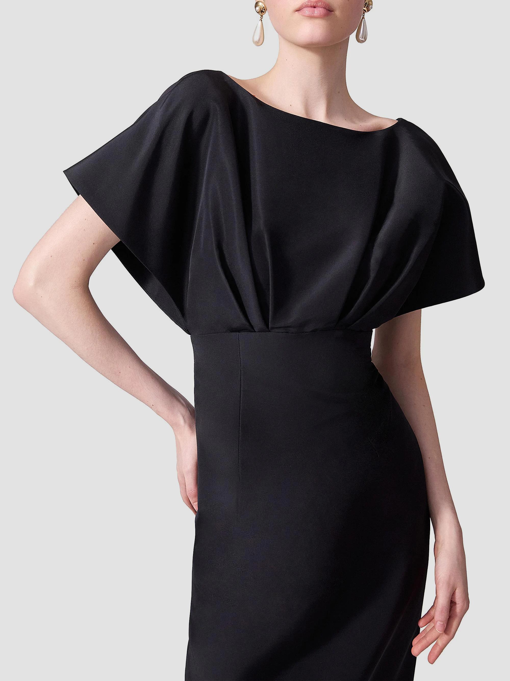 Carolina Herrera Silk Faille Fan Bodice Column Gown | Saks  display picture 1