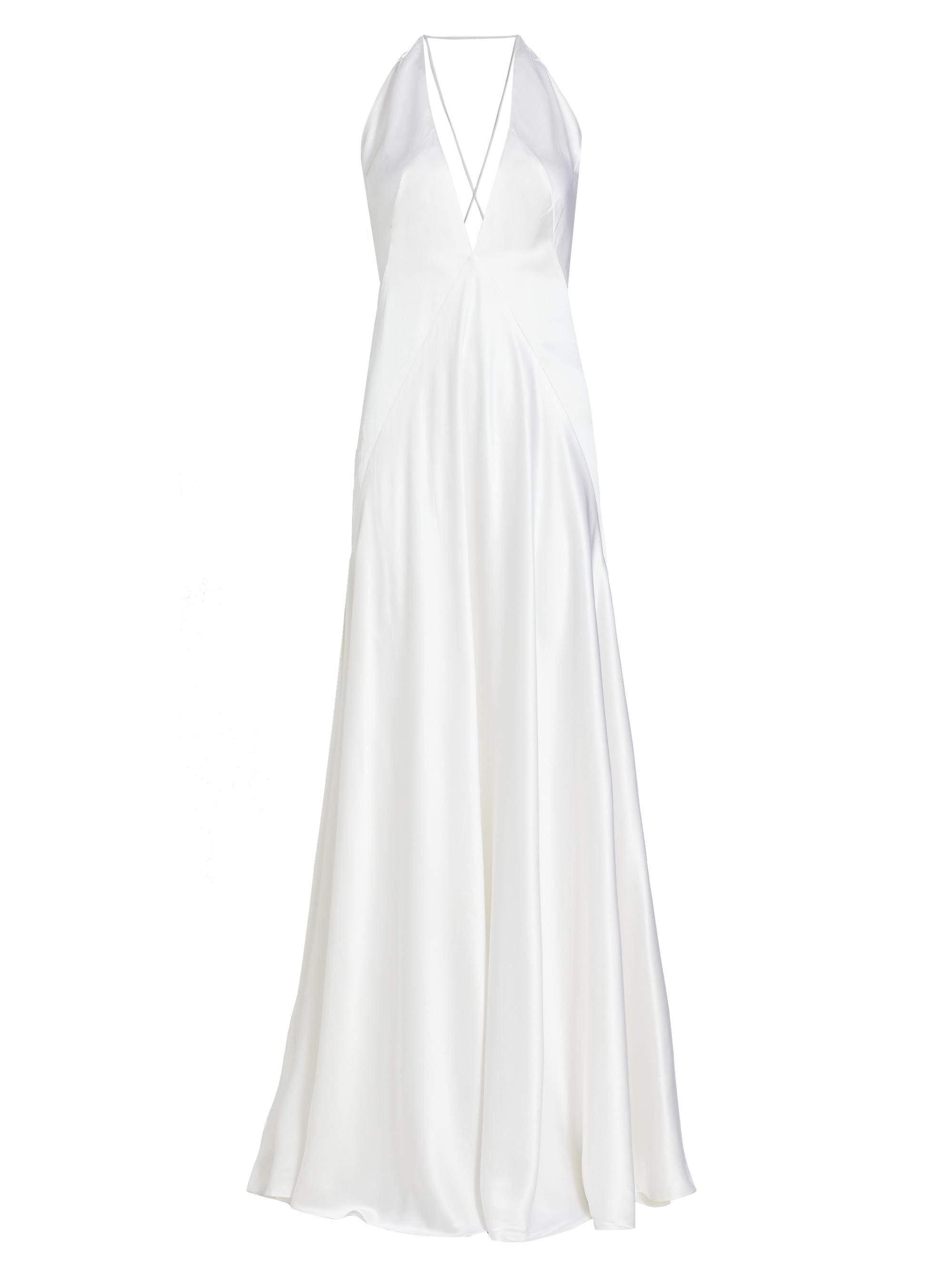 michael lo sordo alexandra silk satin maxi dress Michael Lo Sordo Alexandra Gown