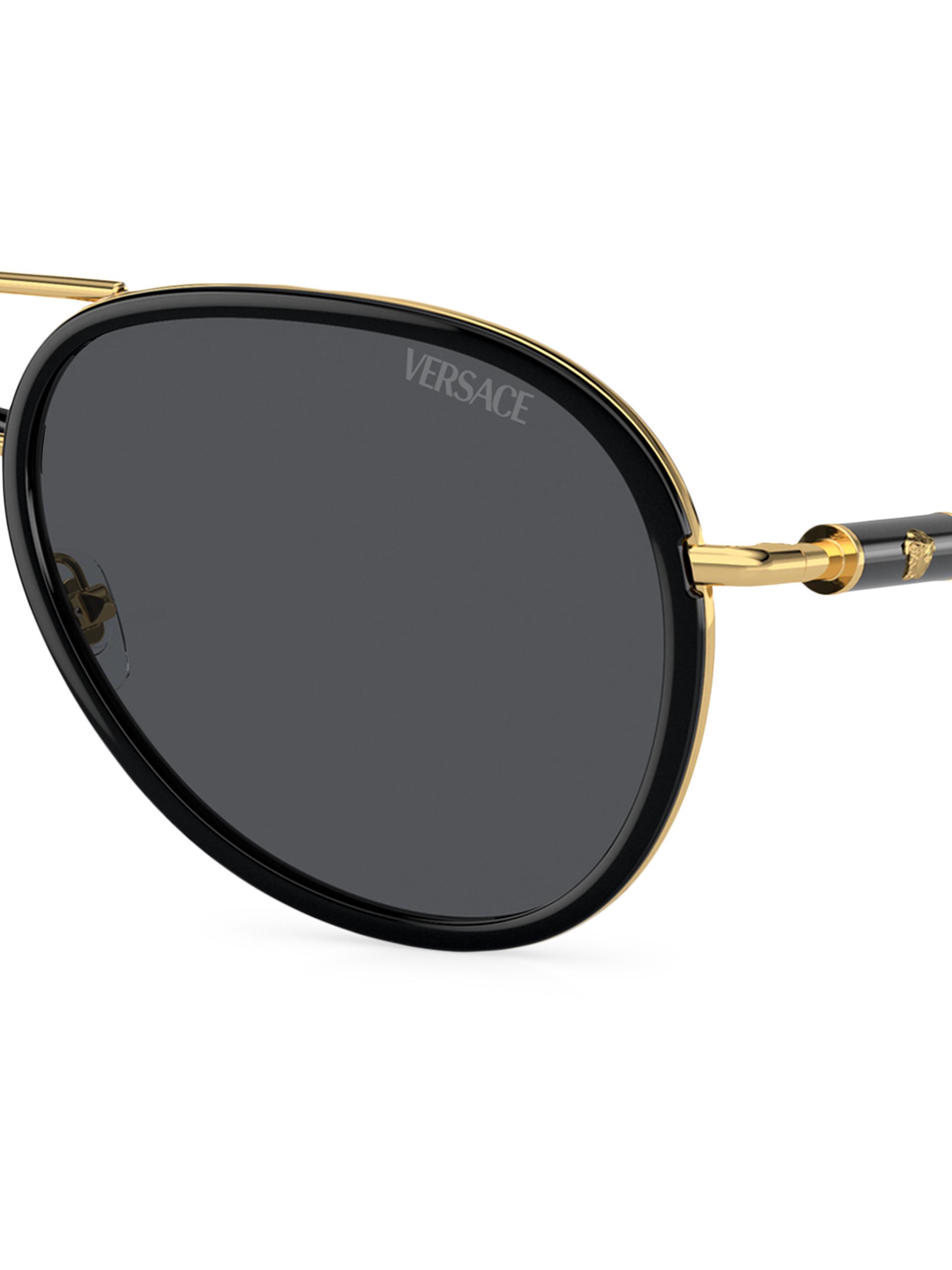 ♥️♥️PRICE DROP !!♥️♥️ Versace aviator sunglasses Versace 60MM Aviator Sunglasses | Saks Fifth Avenue main image 3