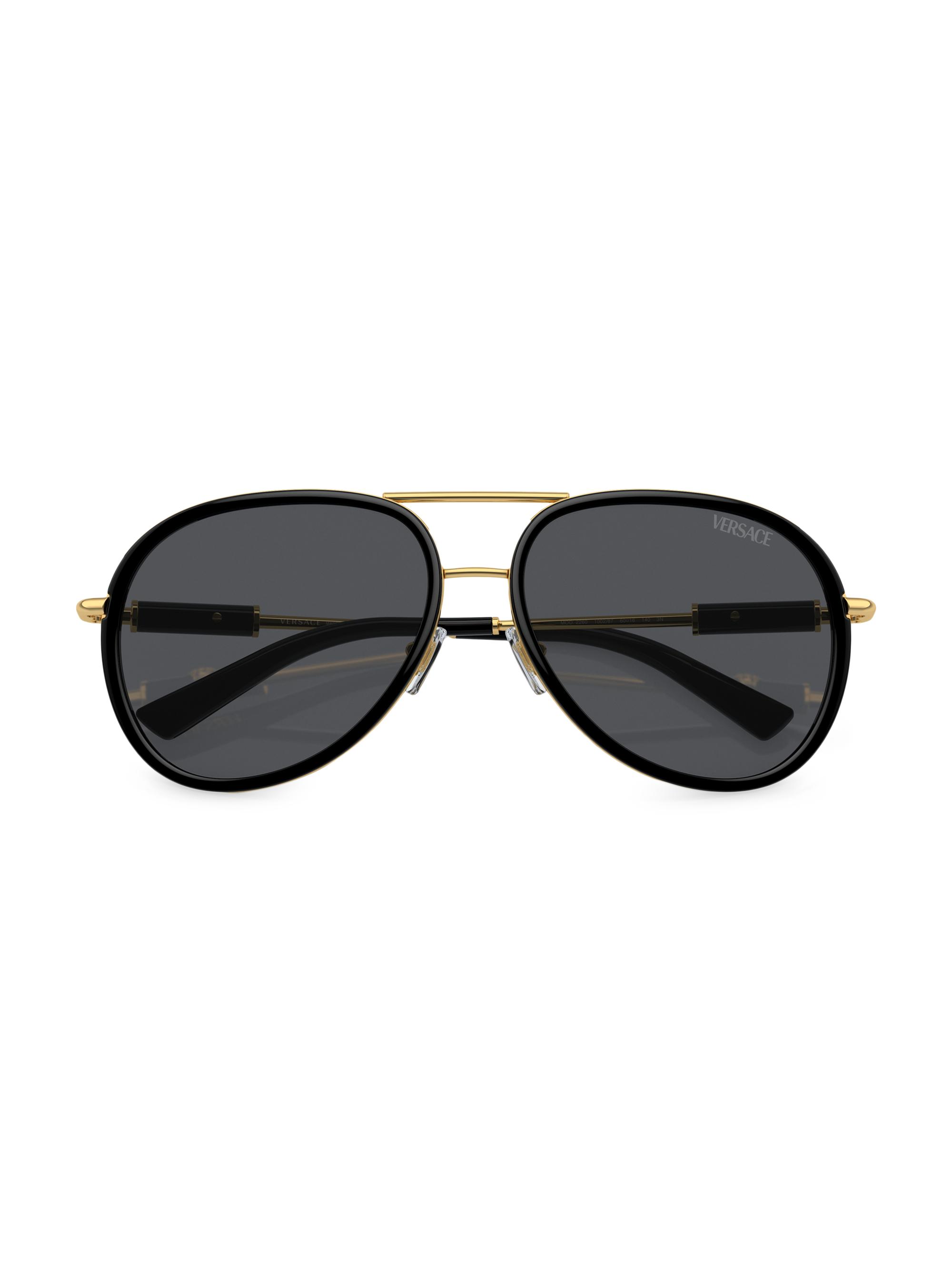 Versace 60MM Aviator Sunglasses | Saks Fifth Avenue