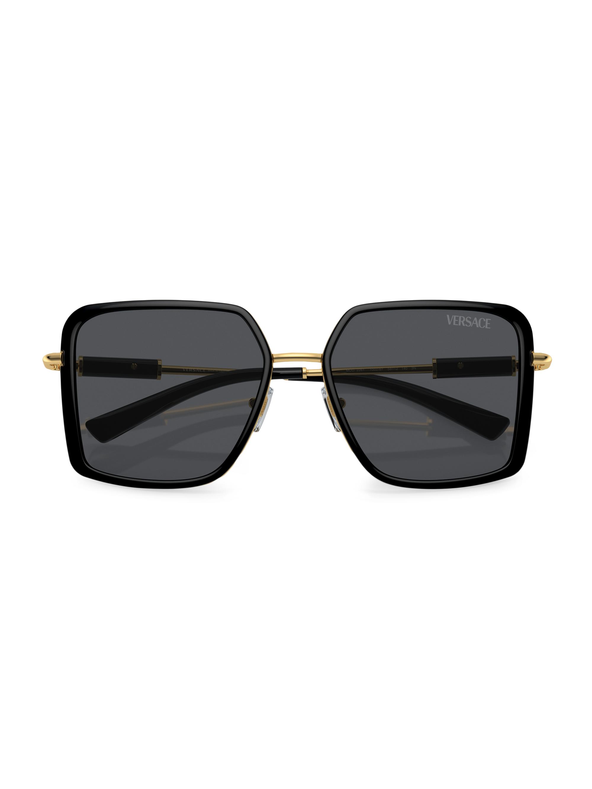 シーズ Versace 56MM Square Sunglasses | Saks Fifth Avenue