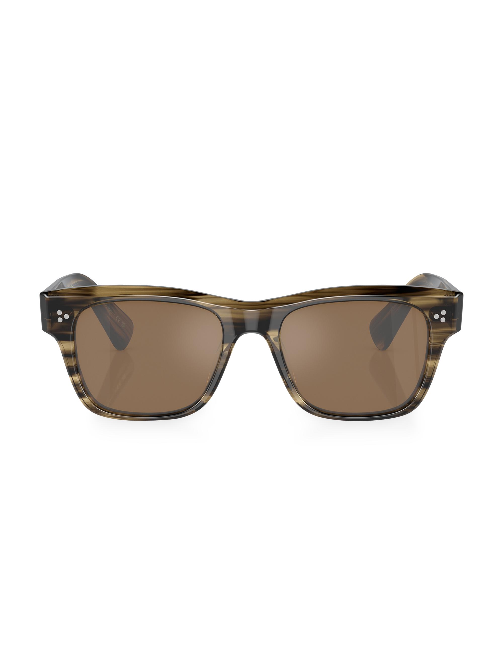 Oliver Peoples Women's Birell 52MM Square Sunglasses - Olive