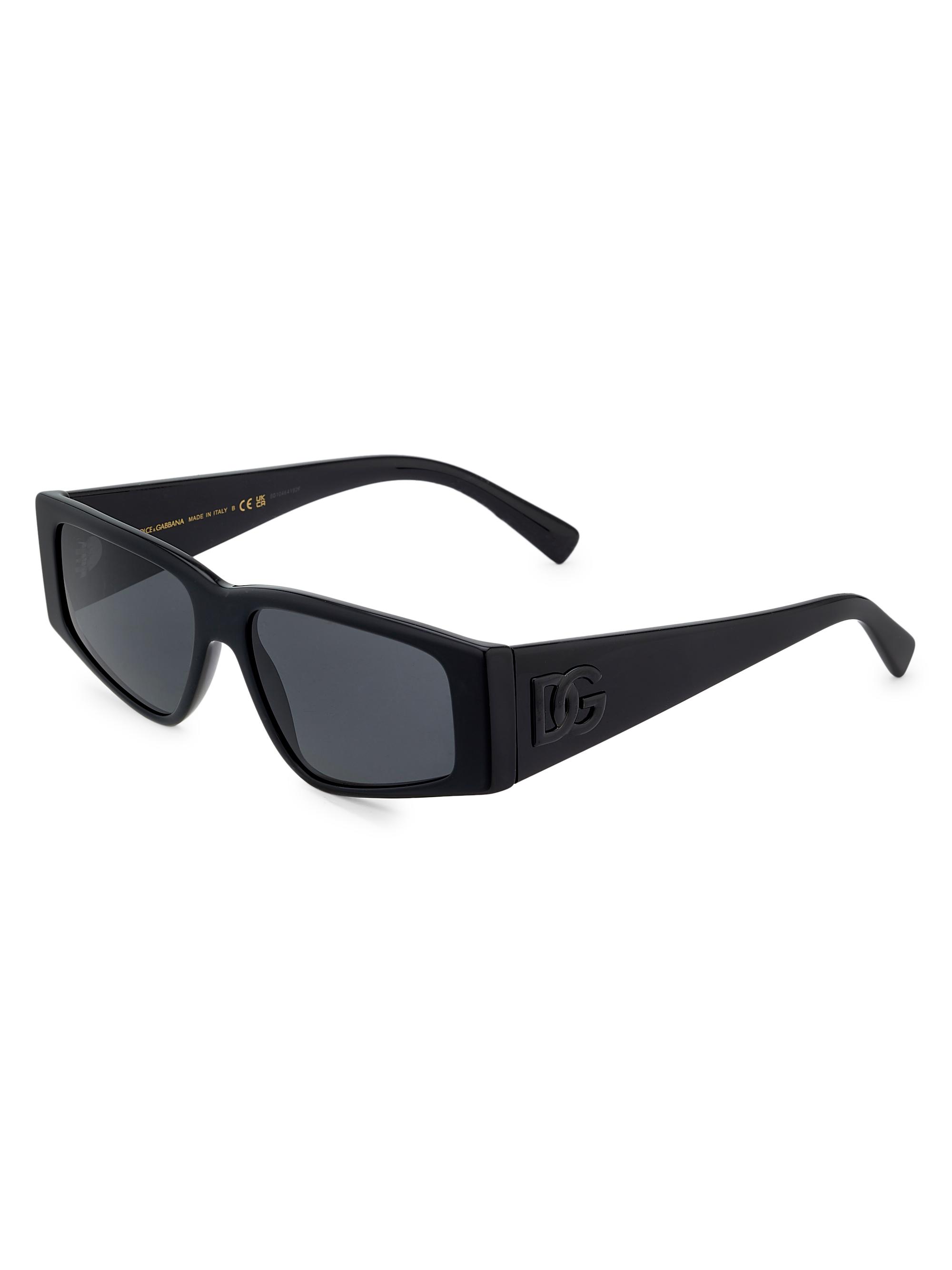 Shop Dolce&Gabbana DG4453F 55MM Rectangular Sunglasses | Saks 
