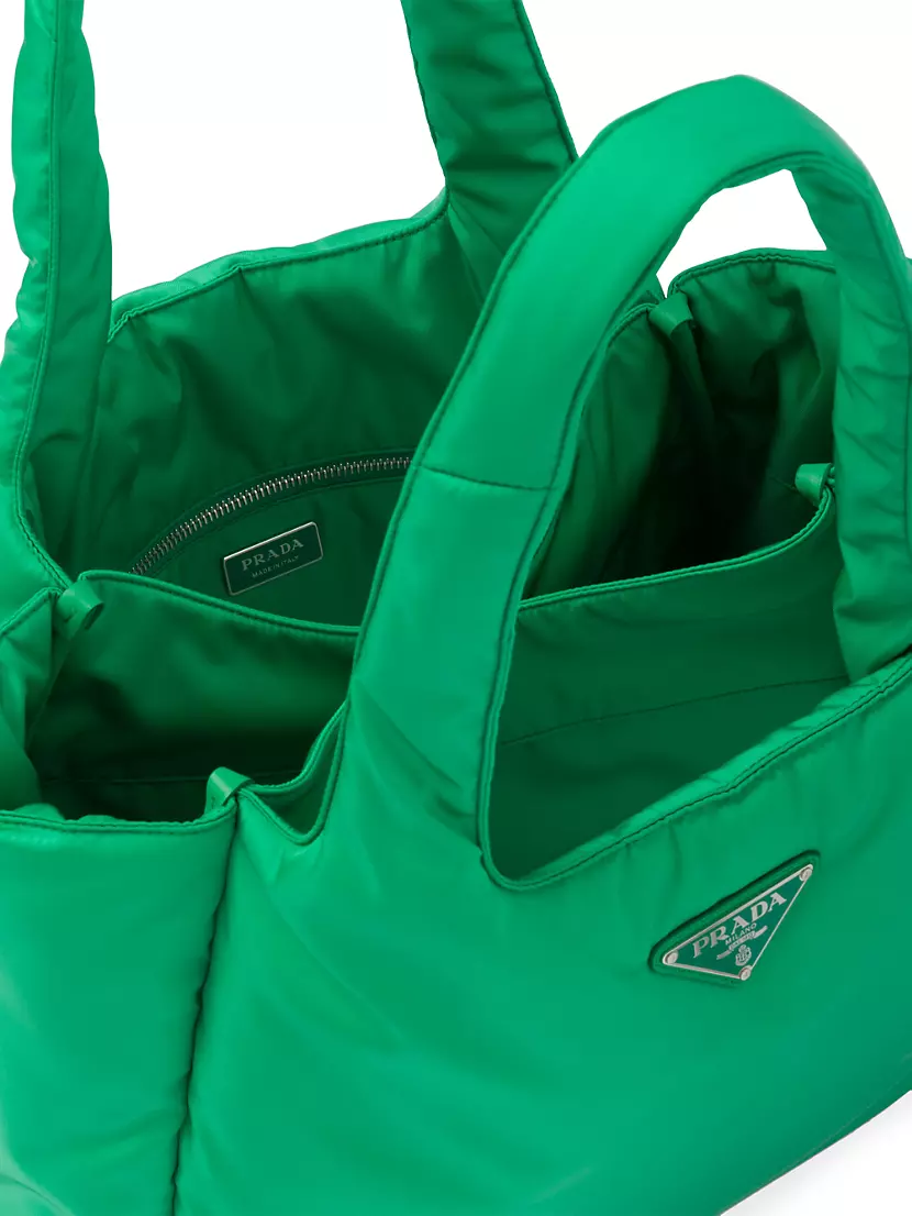 Shop PRADA Padded re-nylon tote bag (2VG082_2DXR_F0002_V_OOO,  2VG082_2DXR_F0009_V_OOO) by Bellaris