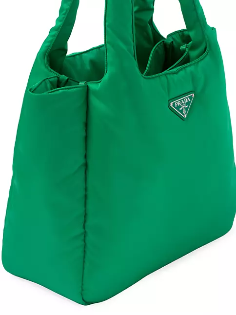 Prada Triangle Padded Nylon Tote Bag