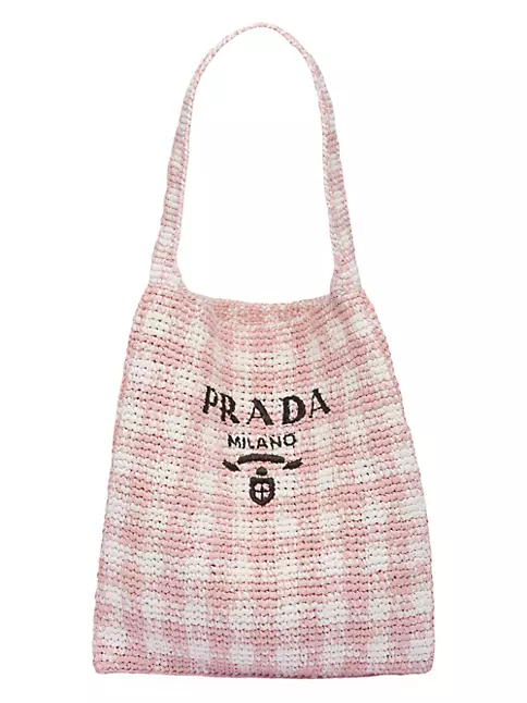 Shop Prada Crochet Tote Bag