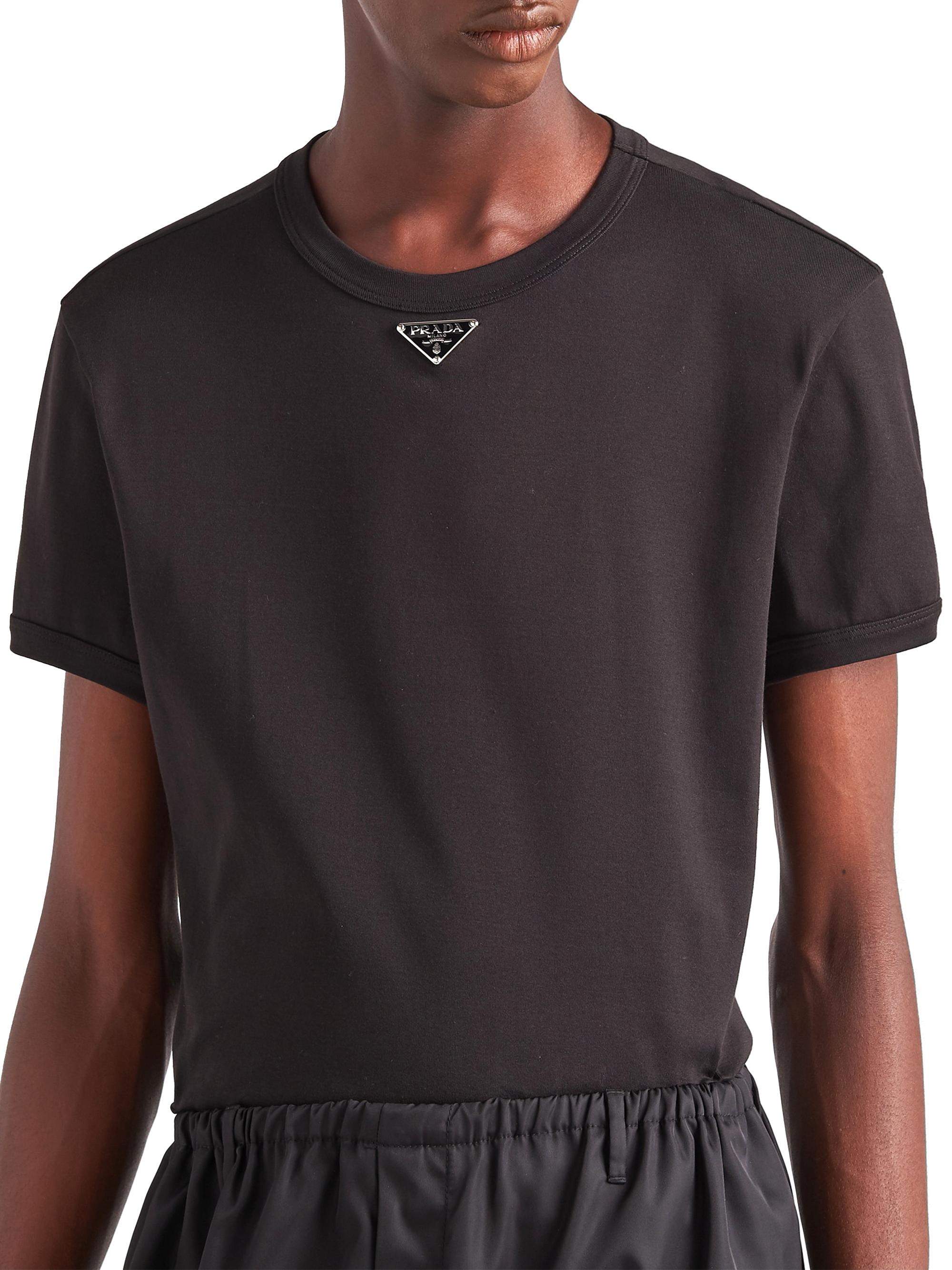 トップス 90s prada cotton fade tee (M) dark grey 90s prada cotton fade tee (M) dark grey