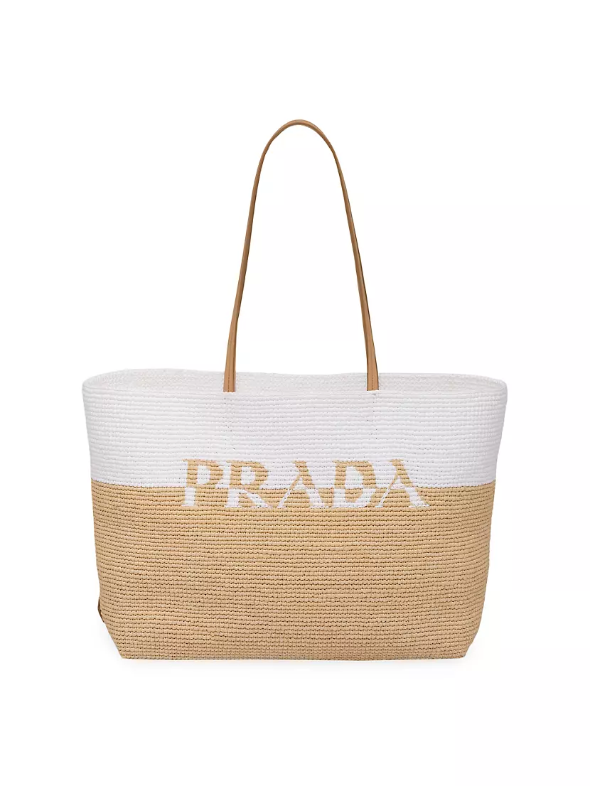 Limited edition Prada Raffia Tote Beach Bag