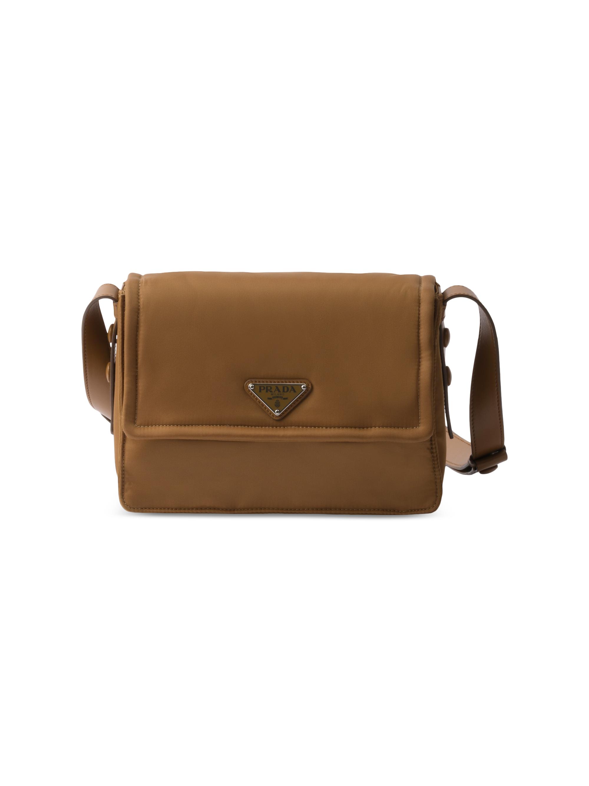 Prada Women's  Padded Re-Nylon Shoulder Bag - Dark Brown