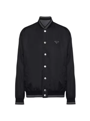 Shop Prada Reversible Re-Nylon And Cotton Fleece Bomber Jacket | Saks Fifth  Avenue