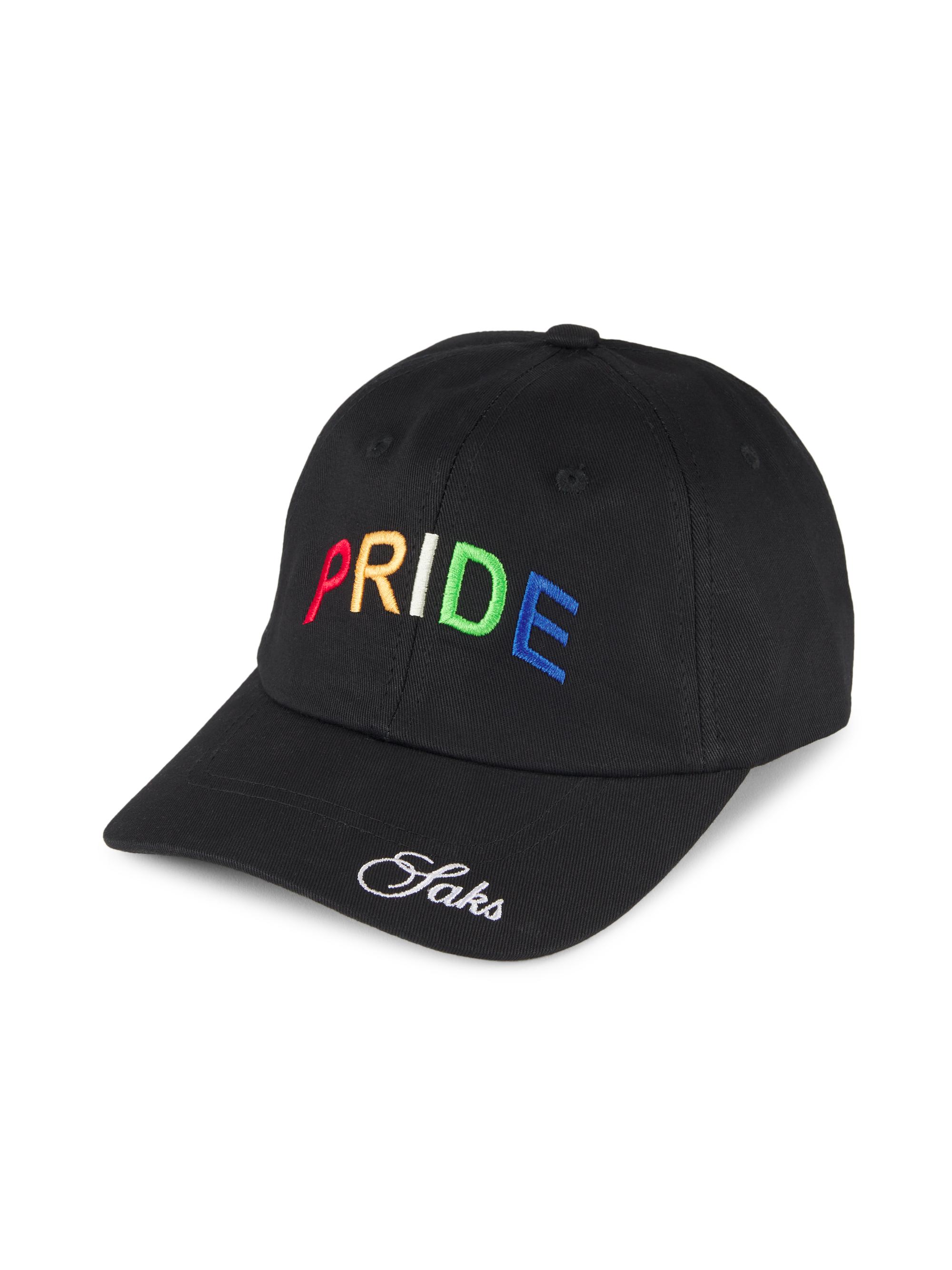 Saks Fifth Avenue Men's COLLECTION Pride Logo Baseball Cap - Moonless Night