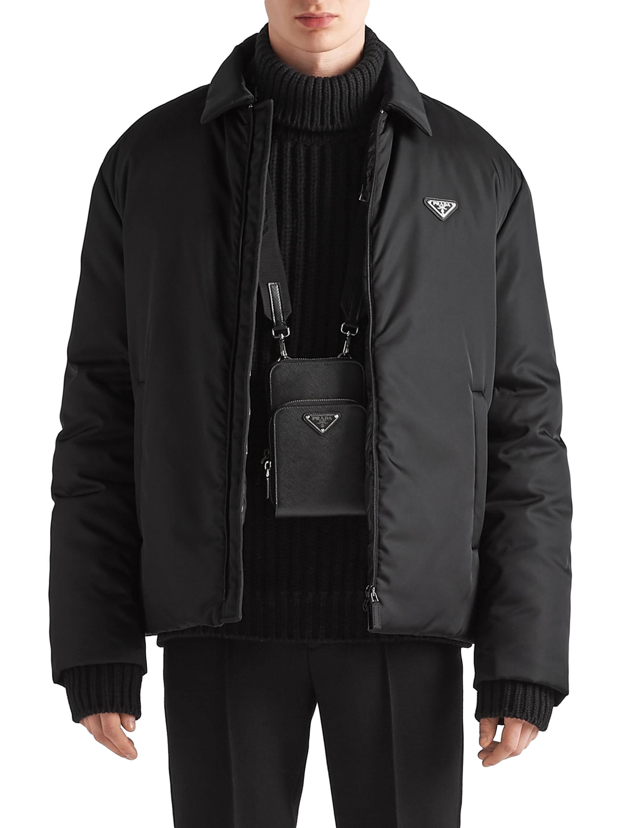 Shop Prada Short Re-Nylon Down Jacket | Saks Fifth Avenue
