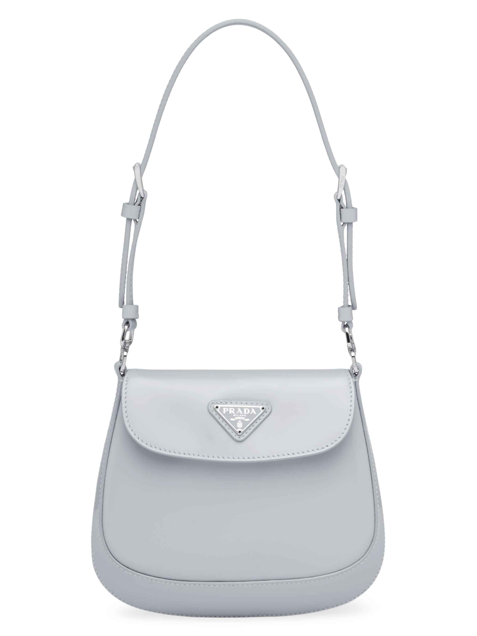 Prada Women's Cleo Brushed Leather Mini Bag - Blue