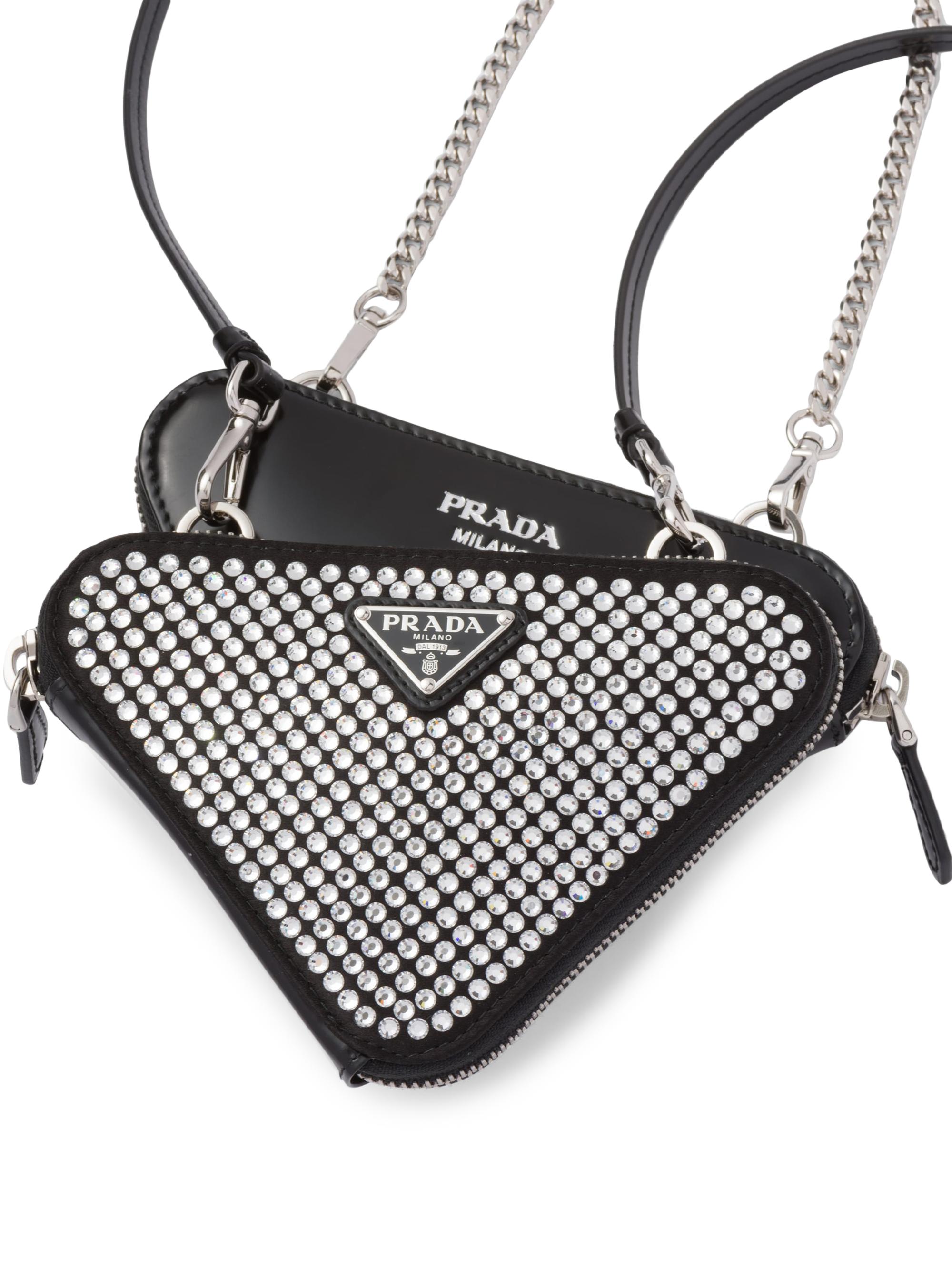 バッグ PRADA Heart mini pouch white White Saffiano Leather Mini-pouch | PRADA