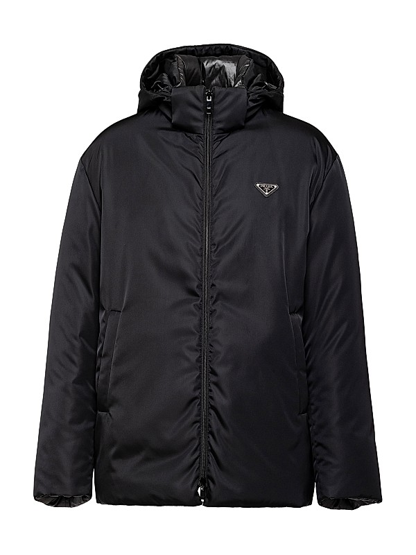 Shop Prada Hooded Re-Nylon Down Jacket | Saks Fifth Avenue Shop Prada Hooded Re-Nylon Down Jacket | Saks Fifth Avenue