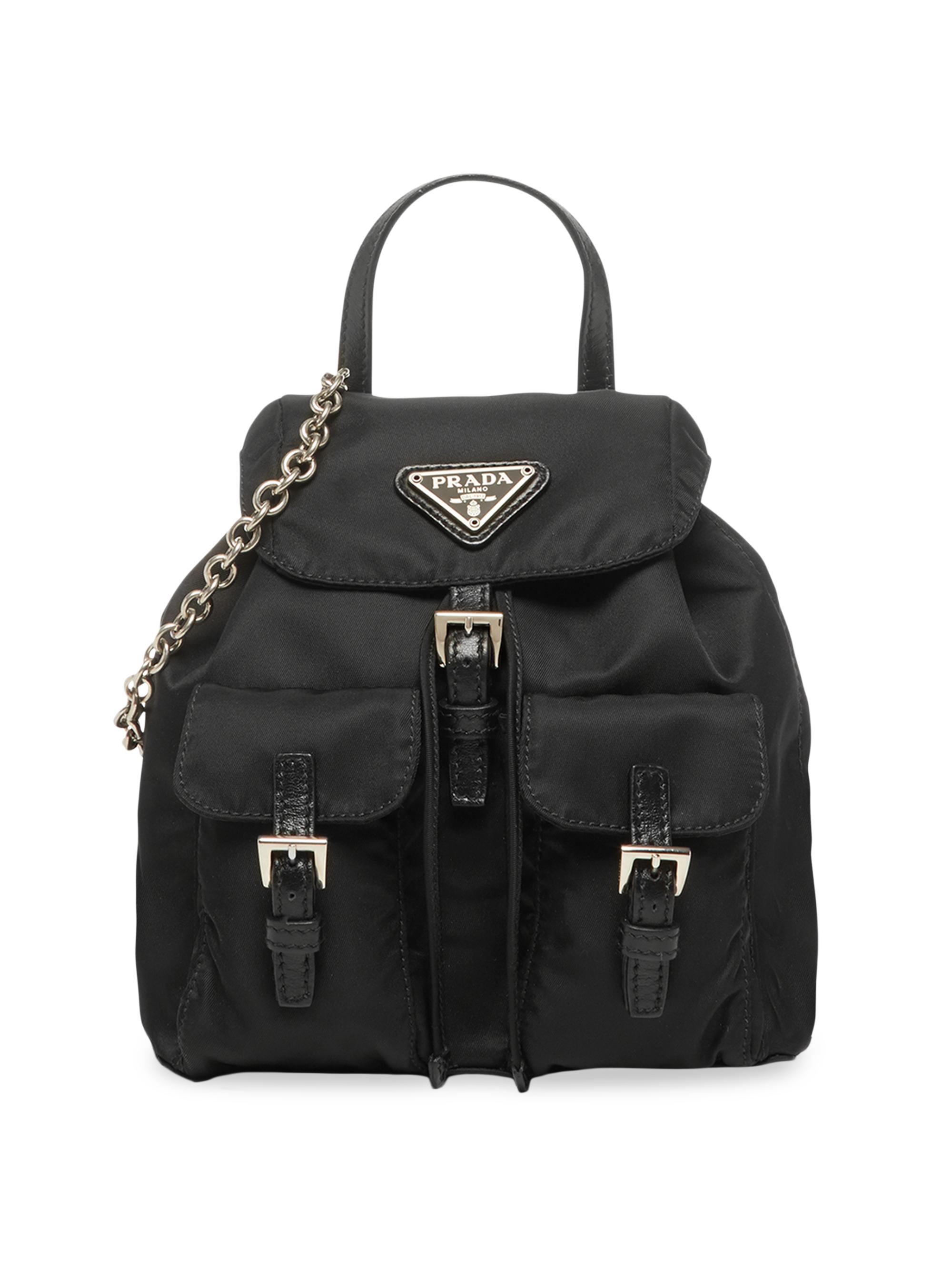 Prada Women's Re-Nylon Mini Backpack - Black