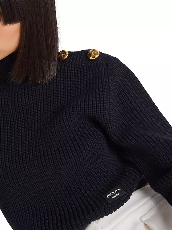 Shop Prada Wool Turtleneck Sweater | Saks Fifth Avenue