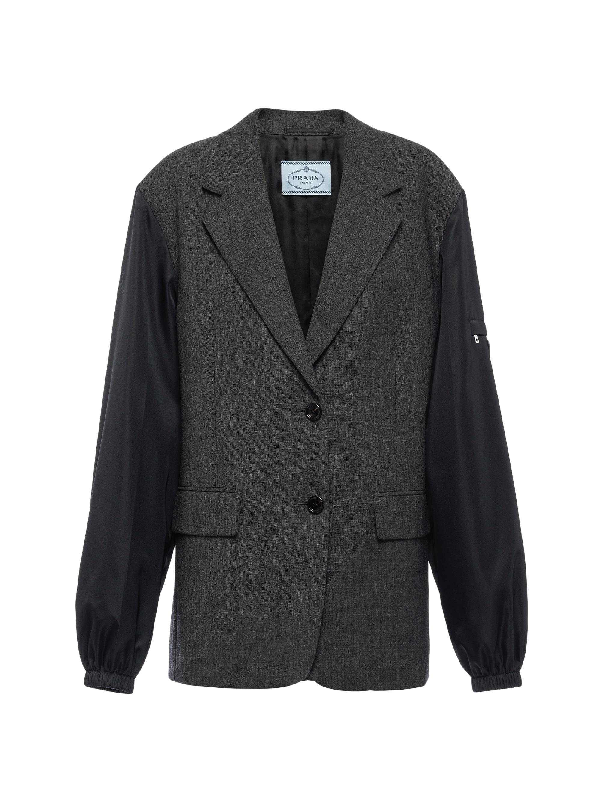 Prada single-breasted wool jacket - Grey