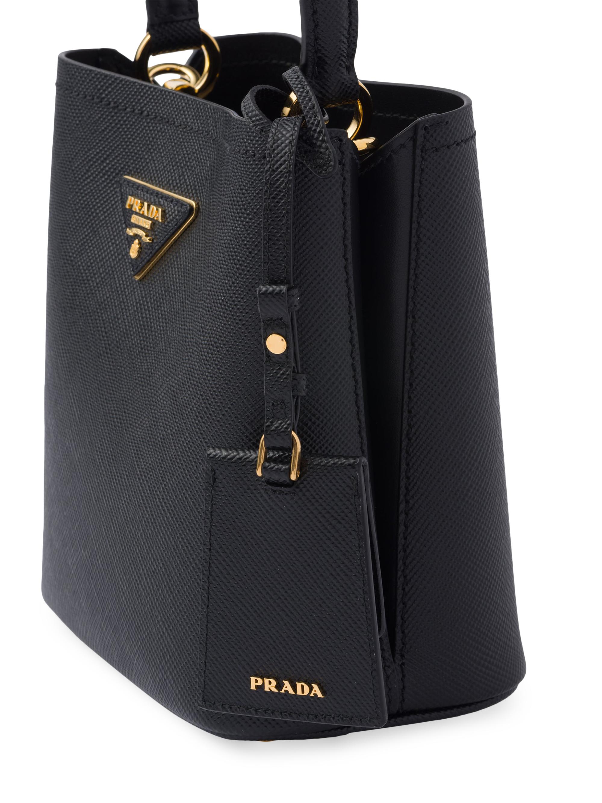 Prada Small Saffiano Leather Panier Top Handle Bag | Saks Fifth Avenue