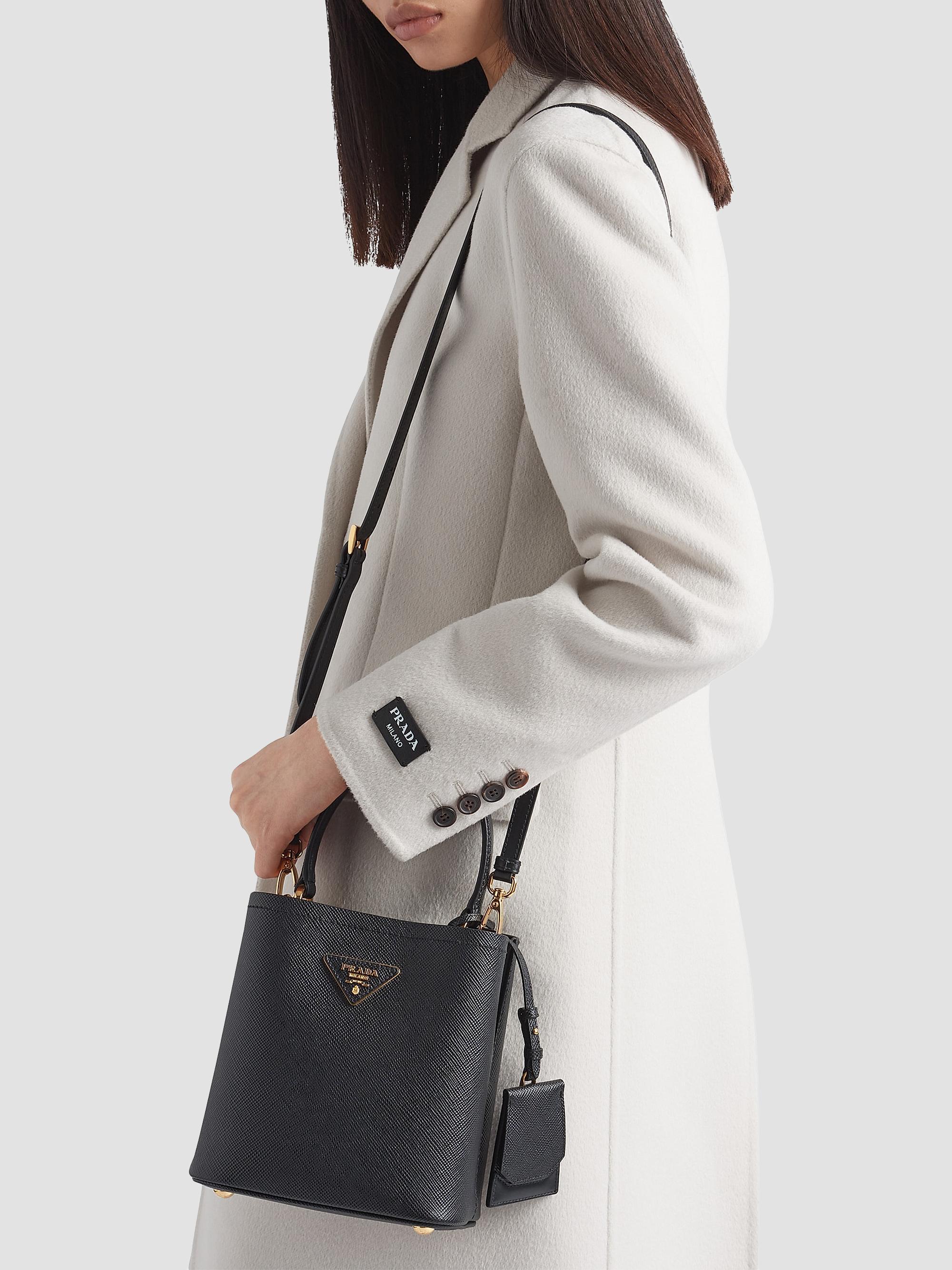 Prada Small Saffiano Leather Panier Top Handle Bag | Saks Fifth Avenue
