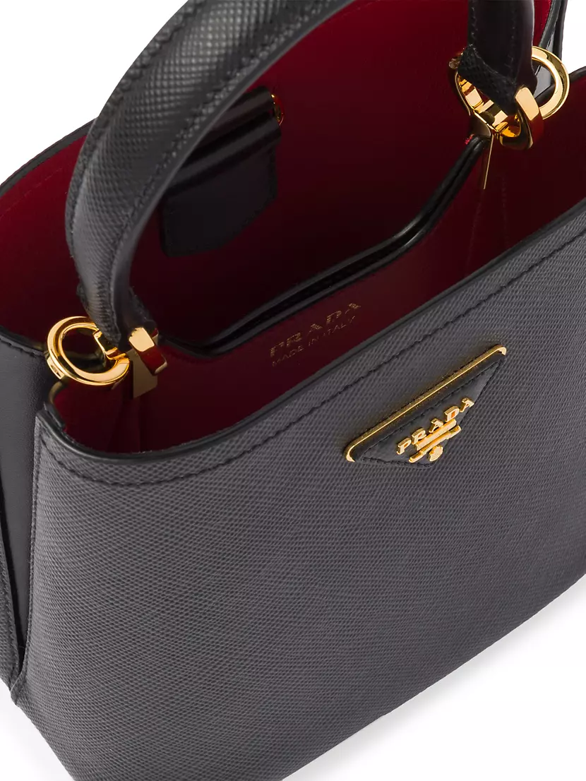 Prada Small Saffiano Cuir Panier Bag w/ Tags - Neutrals Bucket Bags,  Handbags - PRA434621
