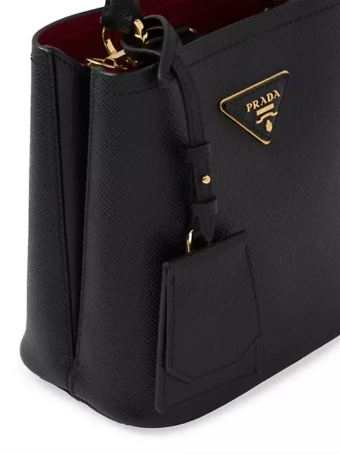 Shop Prada Small Saffiano Leather Panier Top Handle Bag