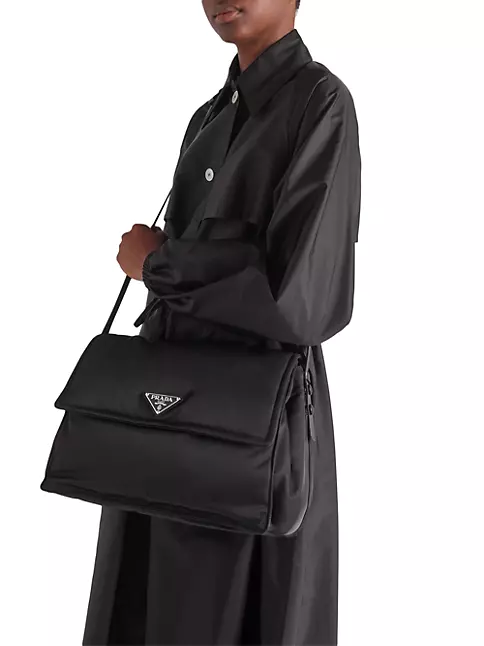 Prada Small Re-Nylon Padded Shoulder Bag - Black for Women