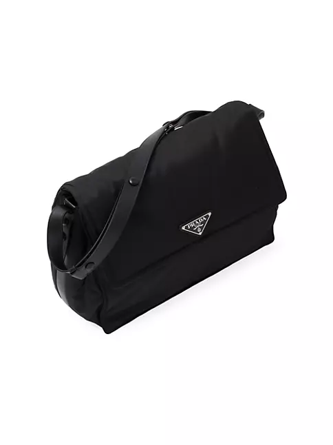 Black Large Padded Re-nylon Tote Bag