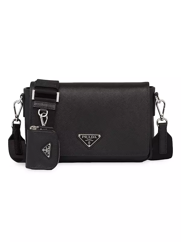 Shop Prada Saffiano Leather Shoulder Bag | Saks Fifth Avenue