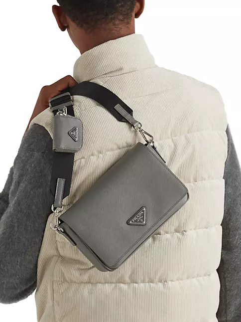 Shop PRADA PRADA Saffiano Leather Bag Messenger & Shoulder Bags by