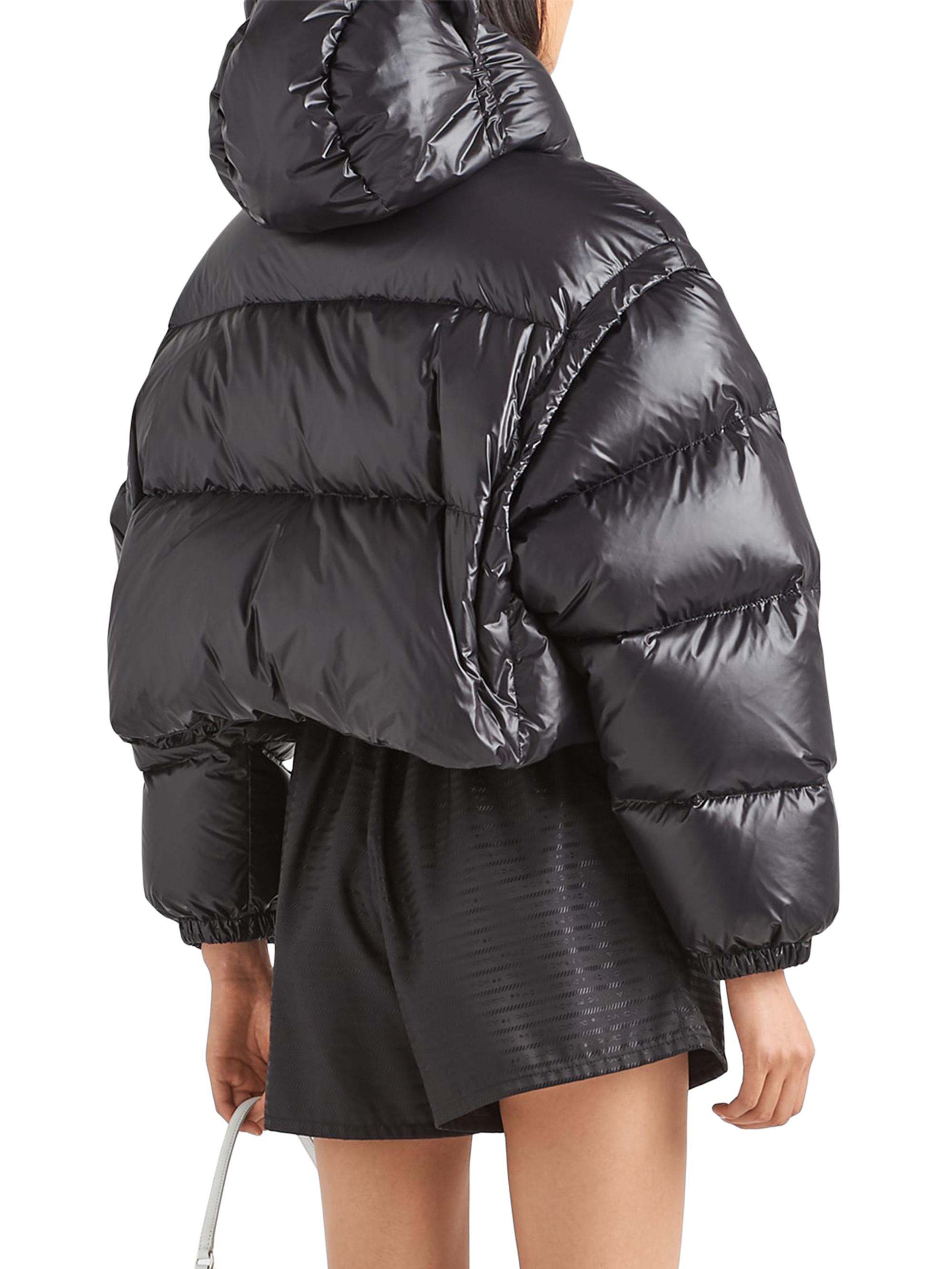 Quot;Ripstop Nylonquot; Cropped Down Jacket