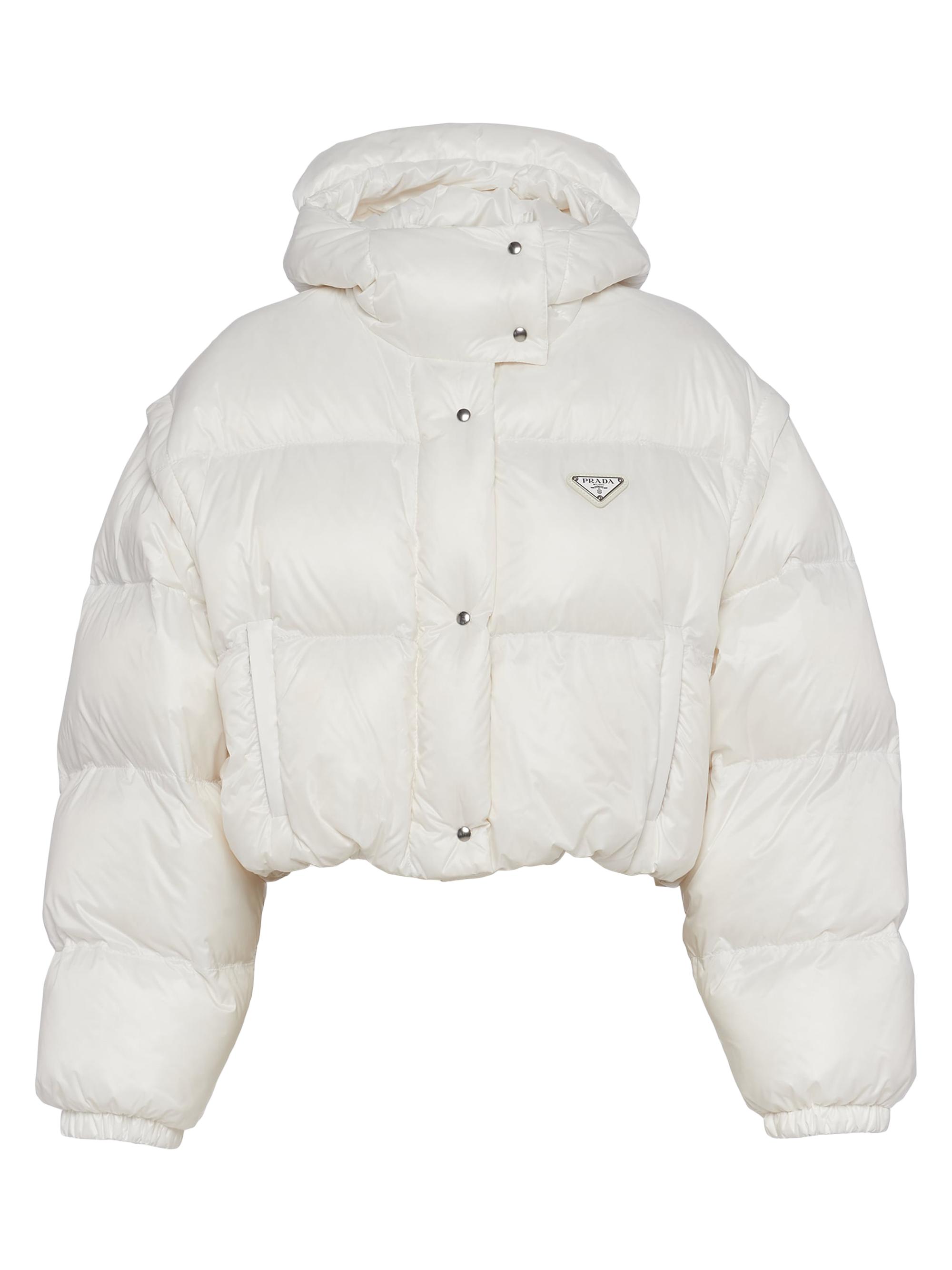 Prada Re-Nylon Cropped Convertible Down Jacket | Saks Fifth Avenue
