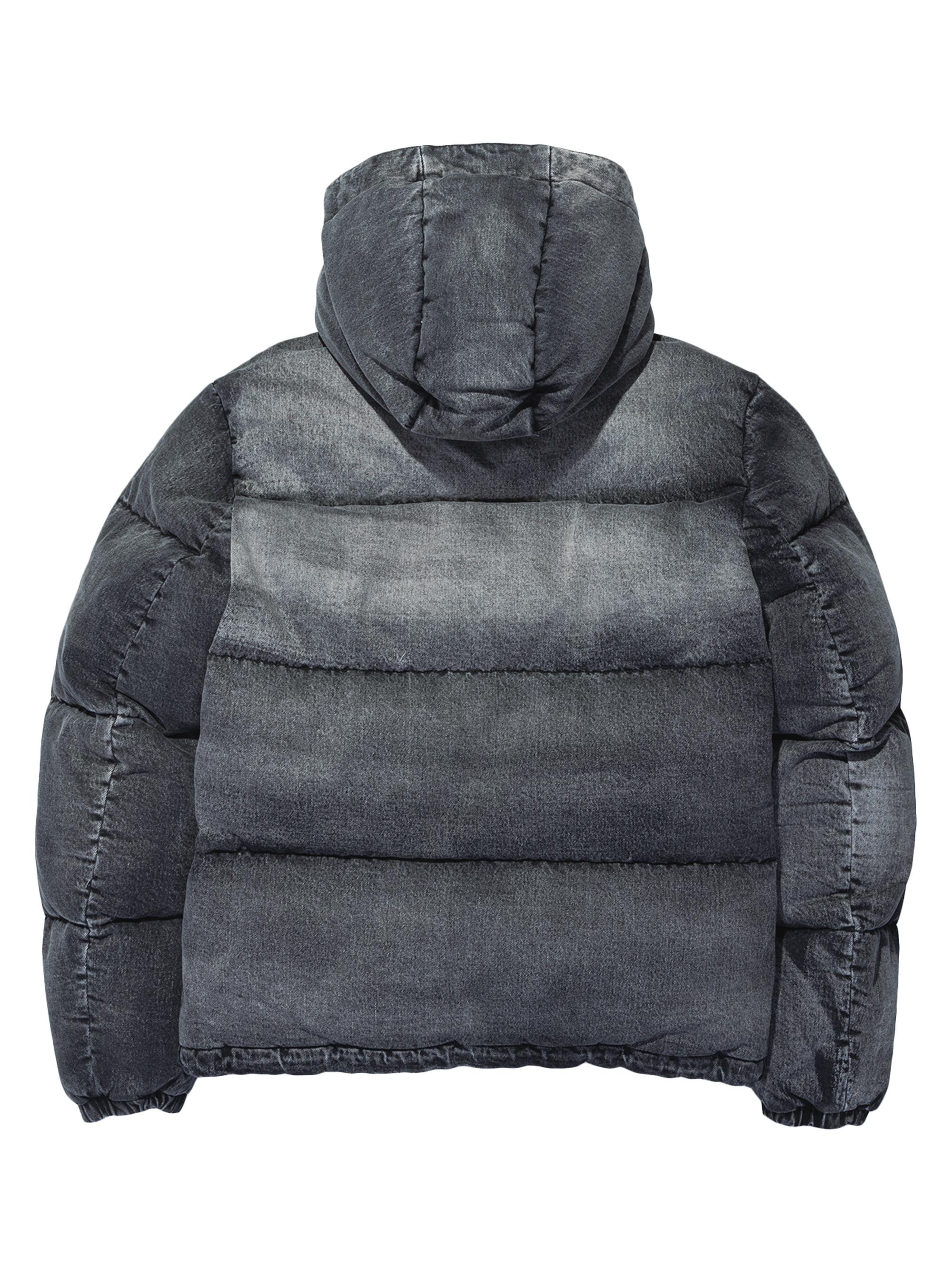 Purple Brand Denim Hooded Puffer Jacket | Saks Fifth Avenue
