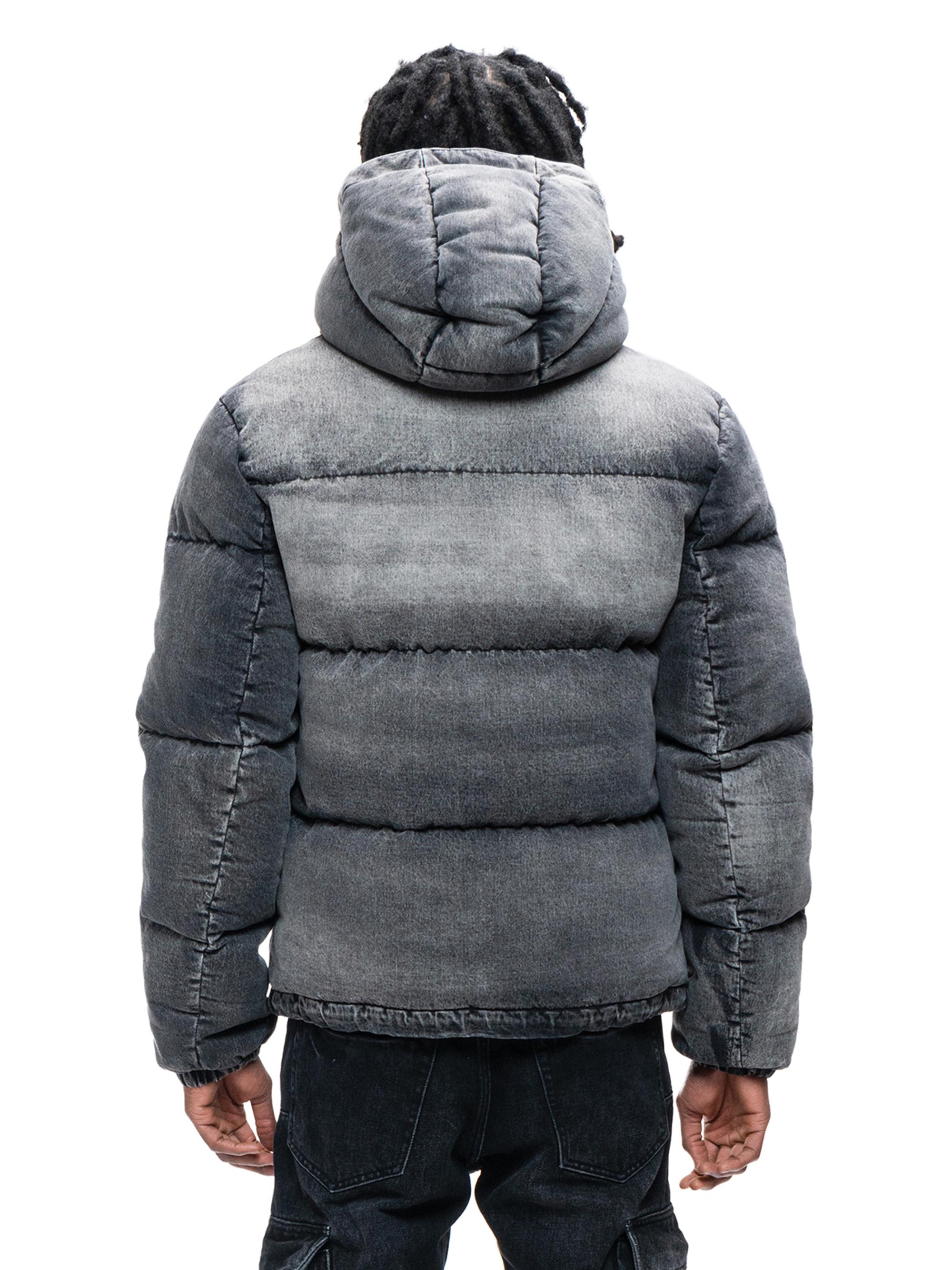 Purple Brand Denim Hooded Puffer Jacket | Saks Fifth Avenue