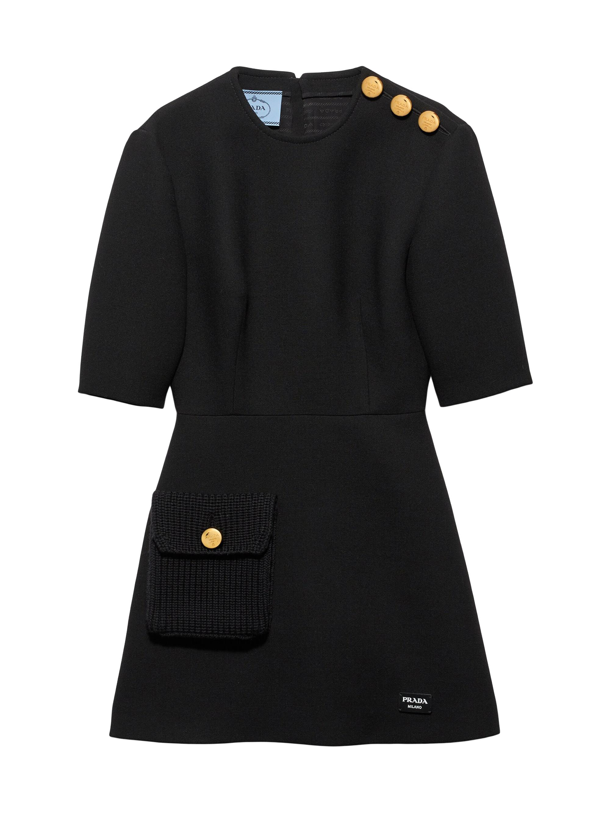 Prada Women's Natté Minidress - Black