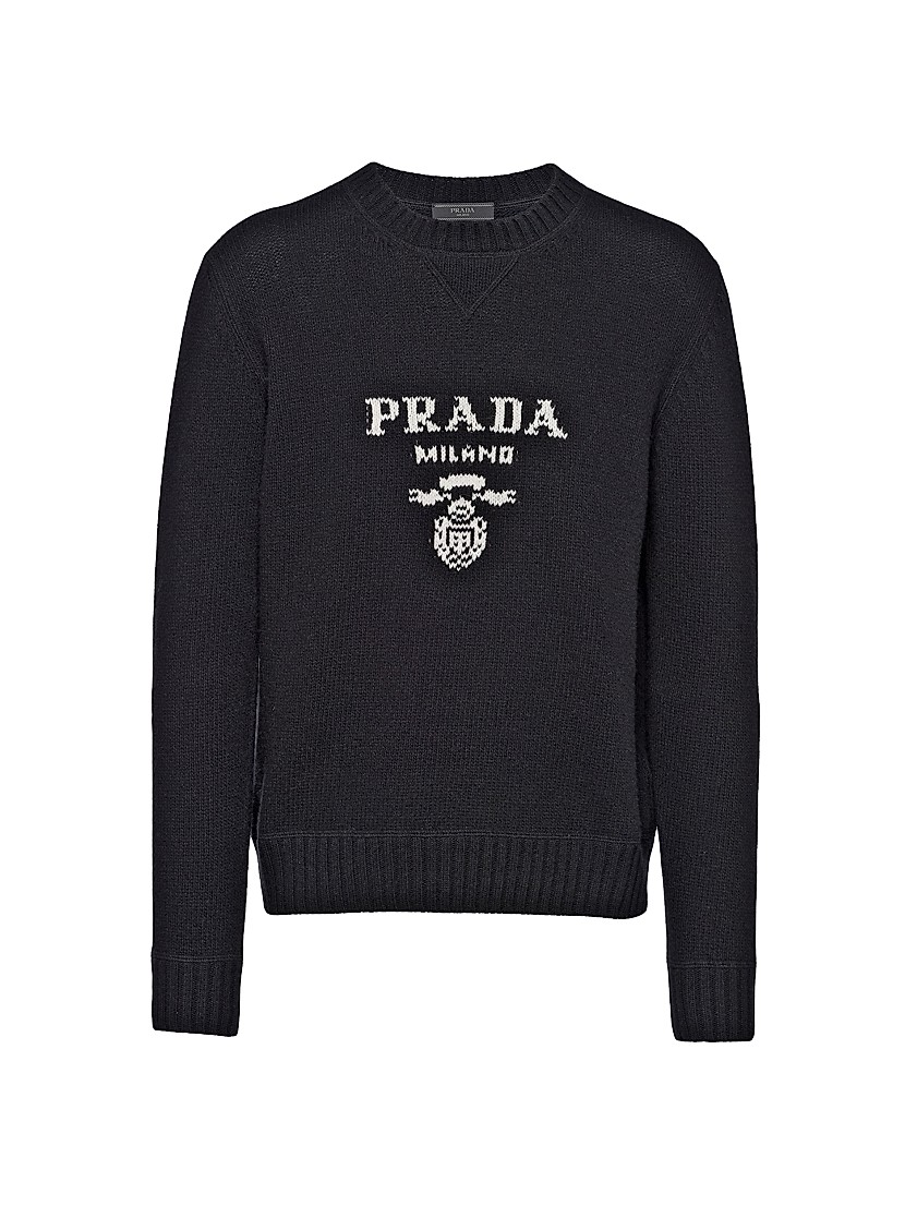 Shop Prada Wool And Cashmere Crewneck Sweater | Saks Fifth Shop Prada Wool And Cashmere Crewneck Sweater | Saks Fifth