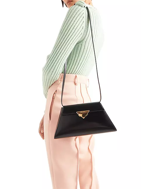 OFF-WHITE Nail Detail Shoulder Bag Black in Calfskin Leather with Gold-tone  - US