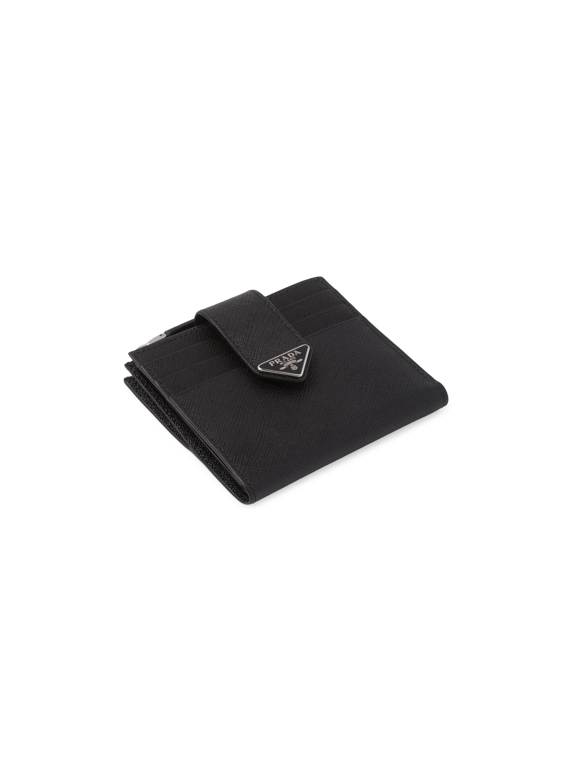 Prada Saffiano And Leather Card Holder | Saks Fifth Avenue