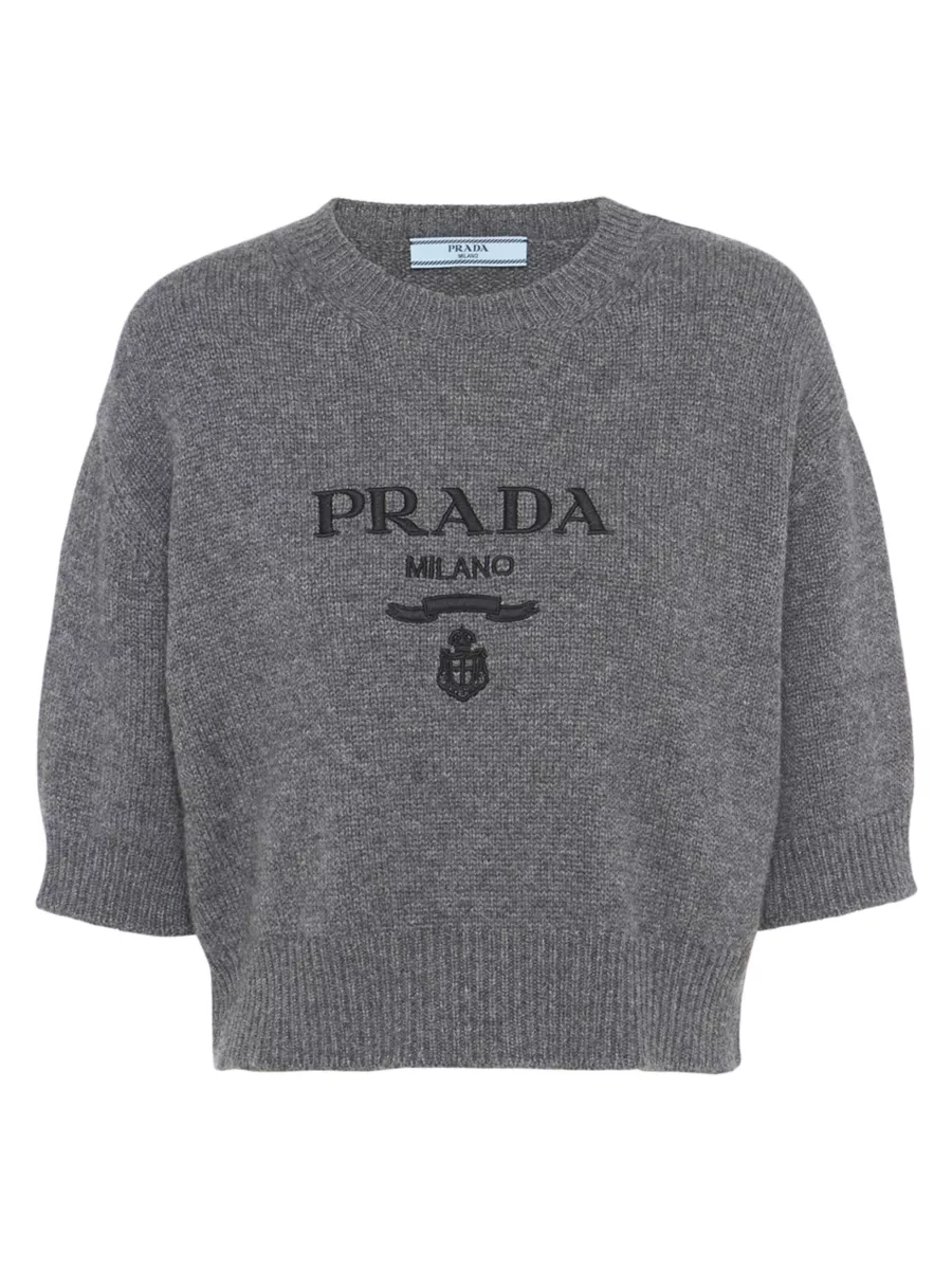 Shop Prada Wool And Cashmere Crewneck Sweater | Saks Fifth Shop Prada Wool And Cashmere Crewneck Sweater | Saks Fifth