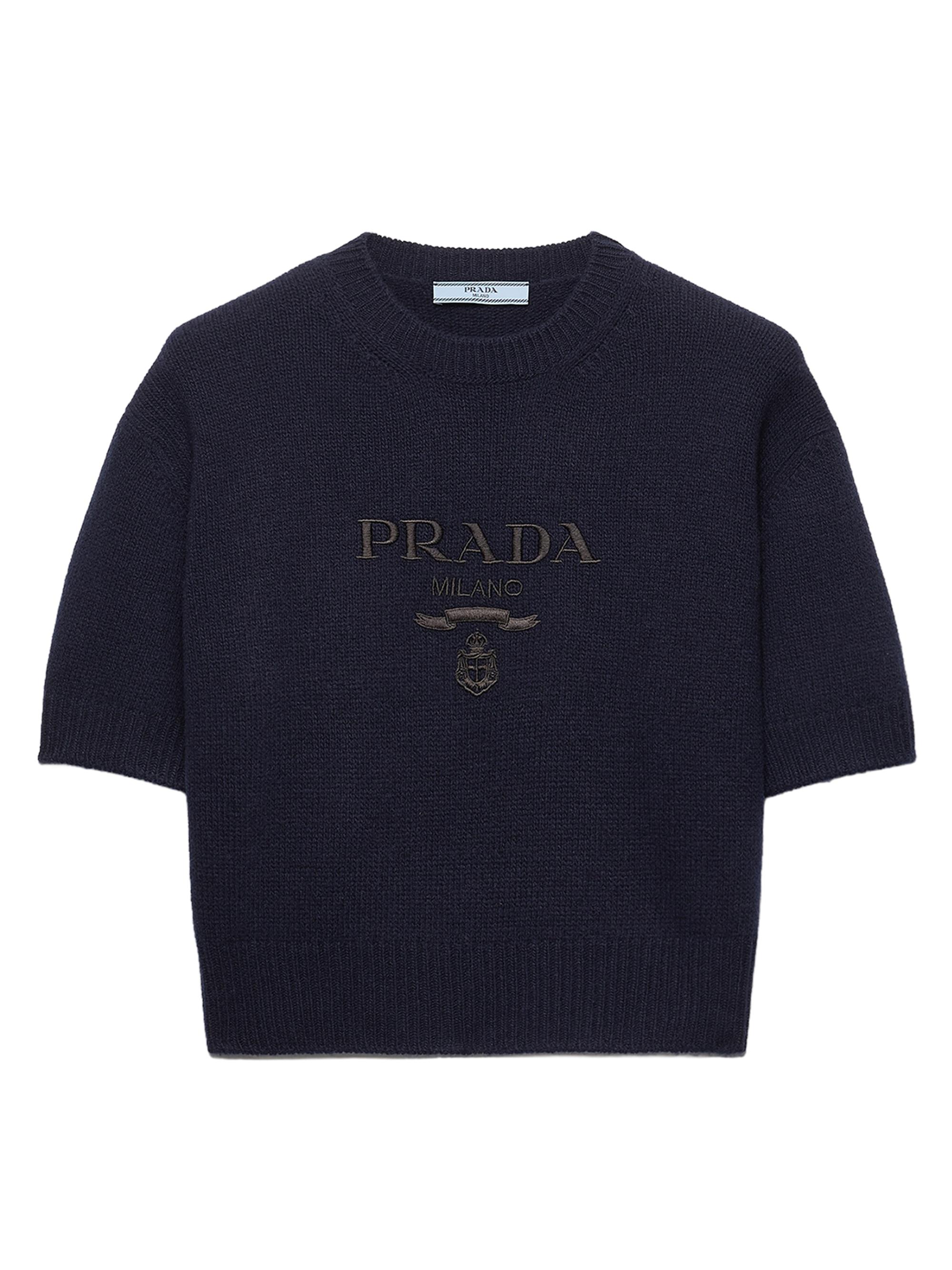 Prada Wool and Cashmere Crew-Neck Sweater | Saks Fifth Avenue