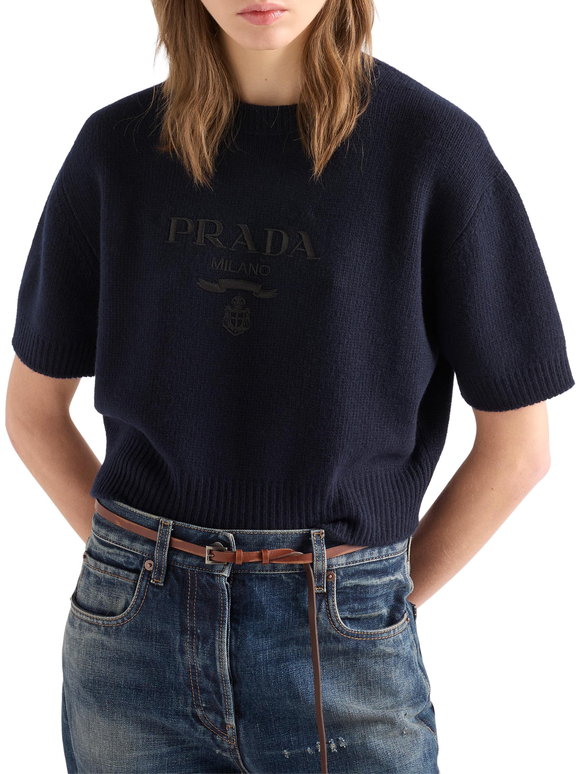 Prada Wool and Cashmere Crew-Neck Sweater | Saks Fifth Avenue