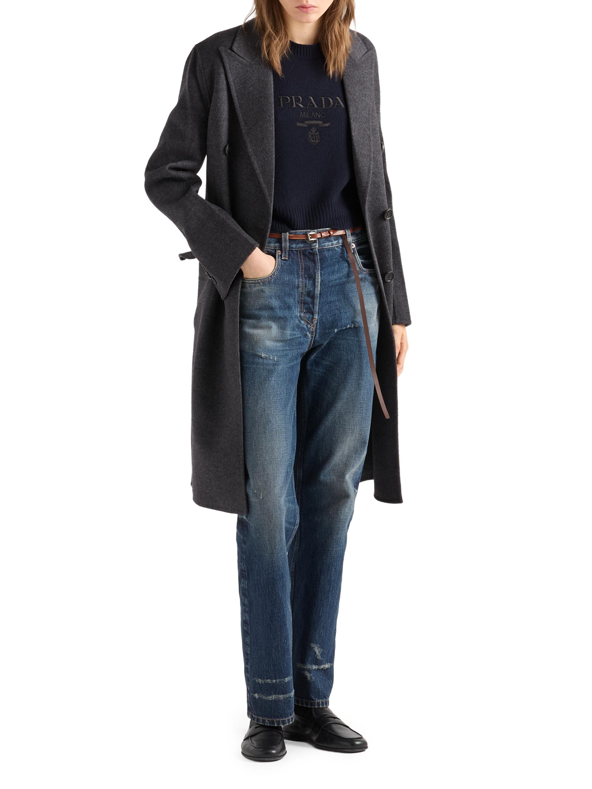 Prada Wool and Cashmere Crew-Neck Sweater | Saks Fifth Avenue