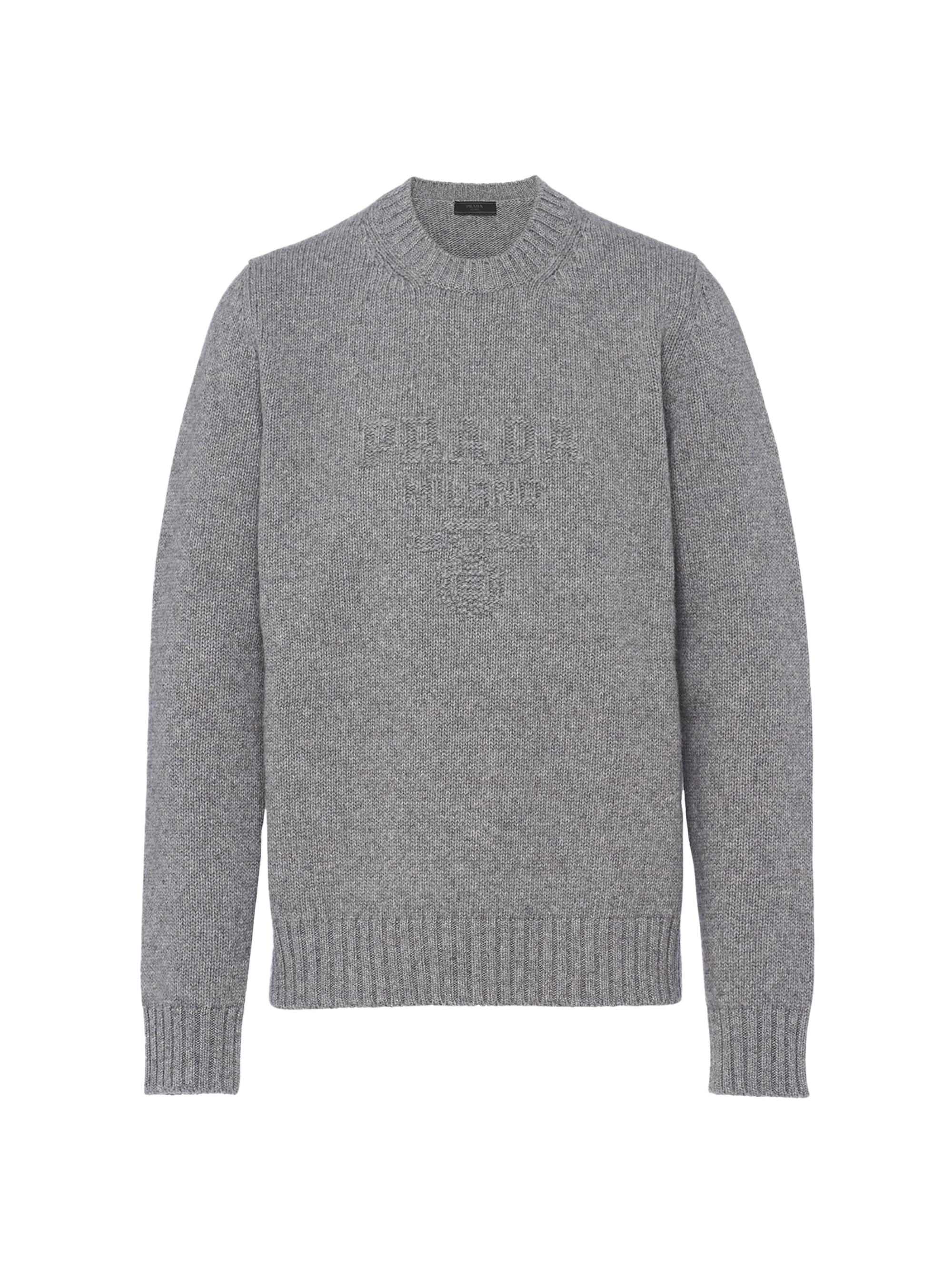 トップス prada wool crewneck sweater Prada Wool Cashmere and Lamé Crew-Neck Sweater | Saks Fifth