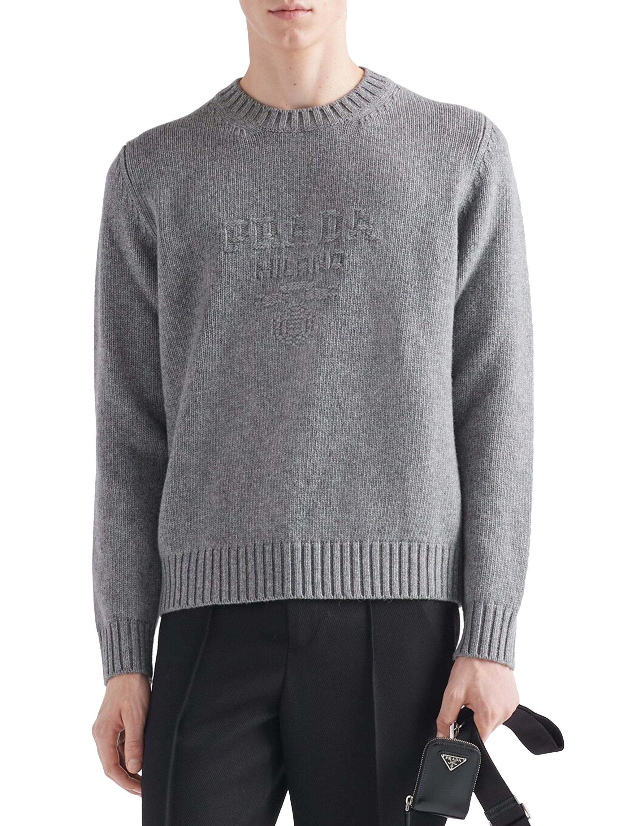 Prada Wool And Cashmere Crewneck Sweater | Saks Fifth Avenue
