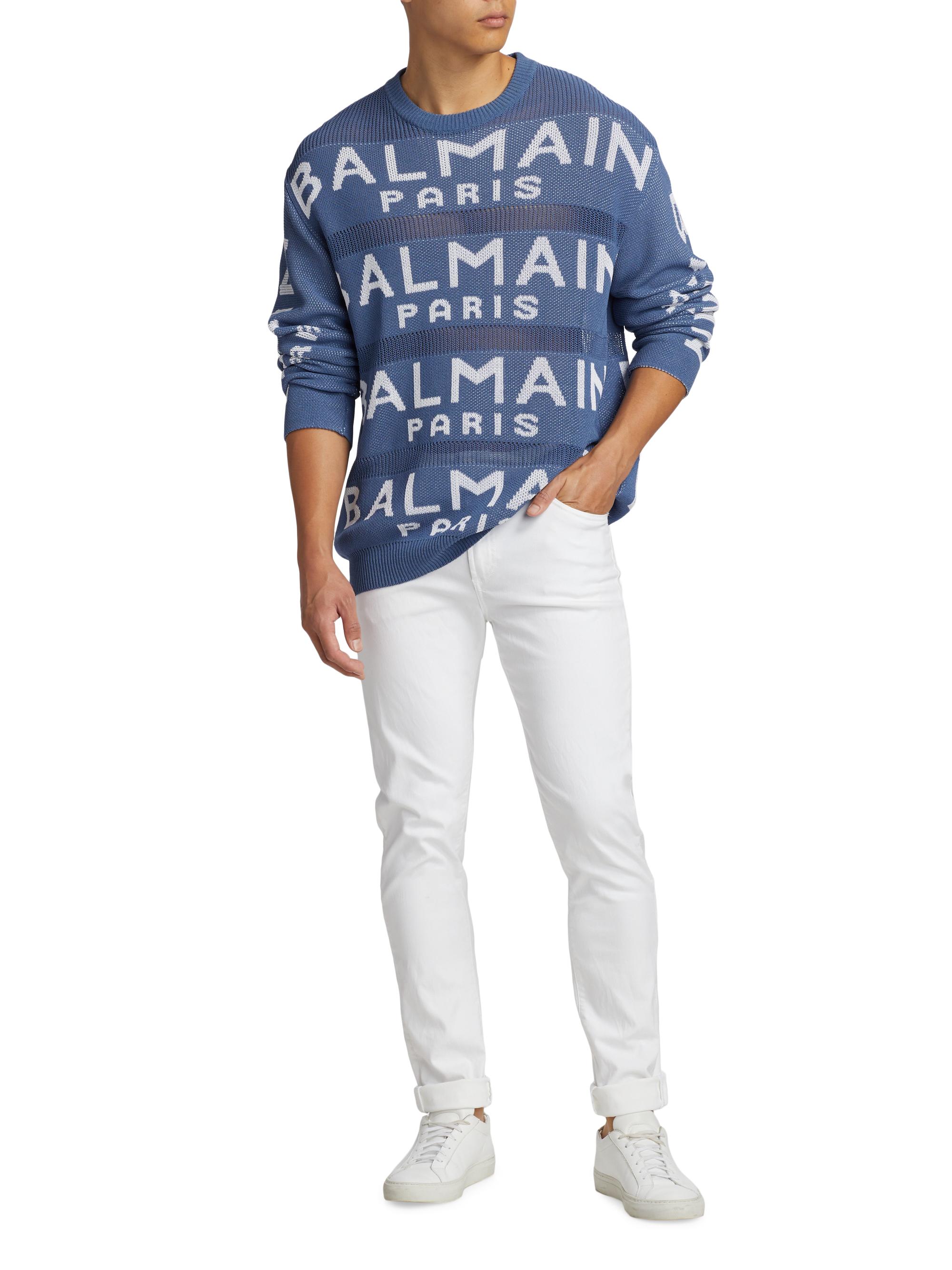 Balmain Balmain Knit Crewneck Sweater | Saks Fifth Avenue