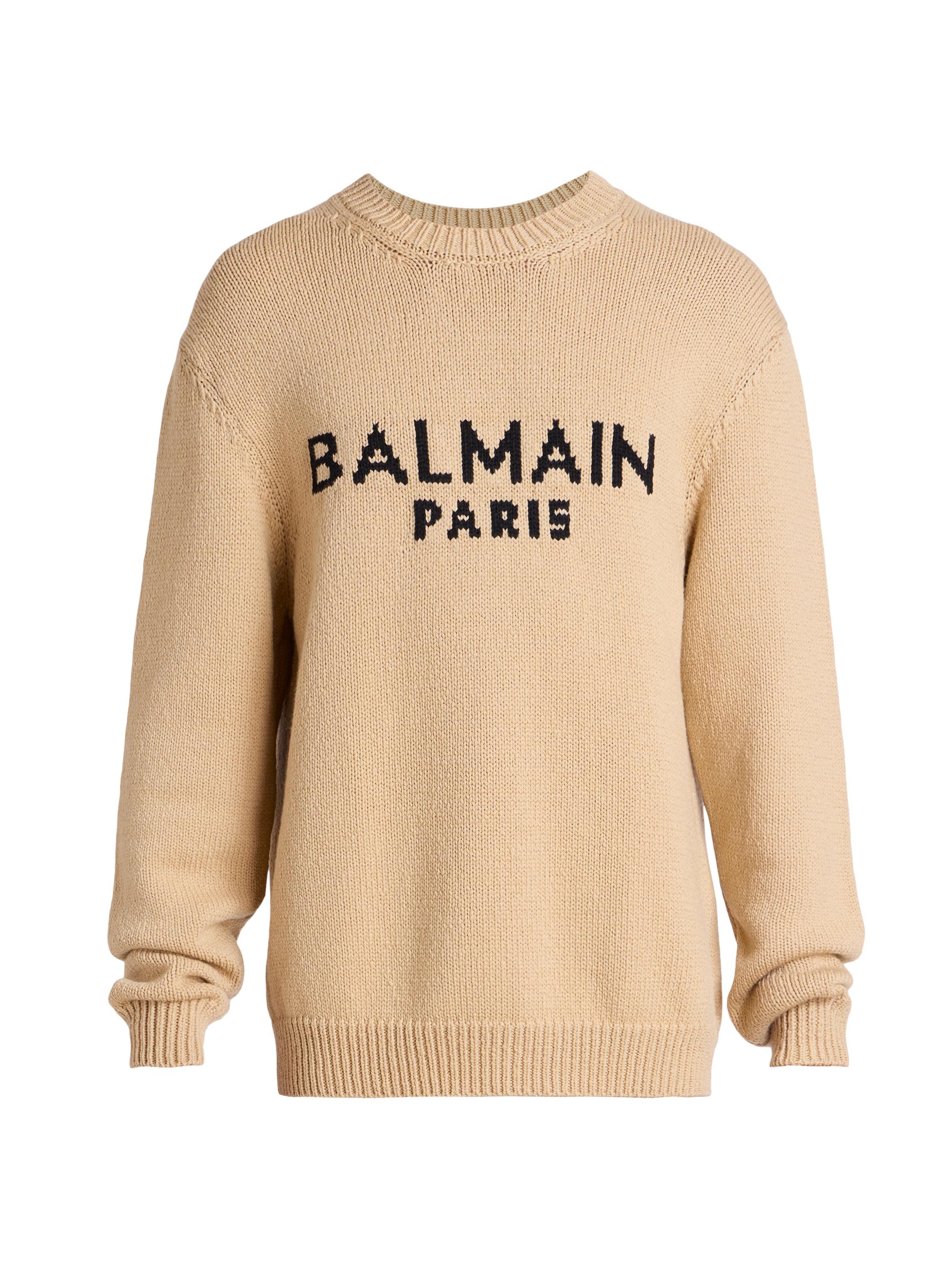 Balmain Logo Wool-Blend Sweater | Saks Fifth Avenue