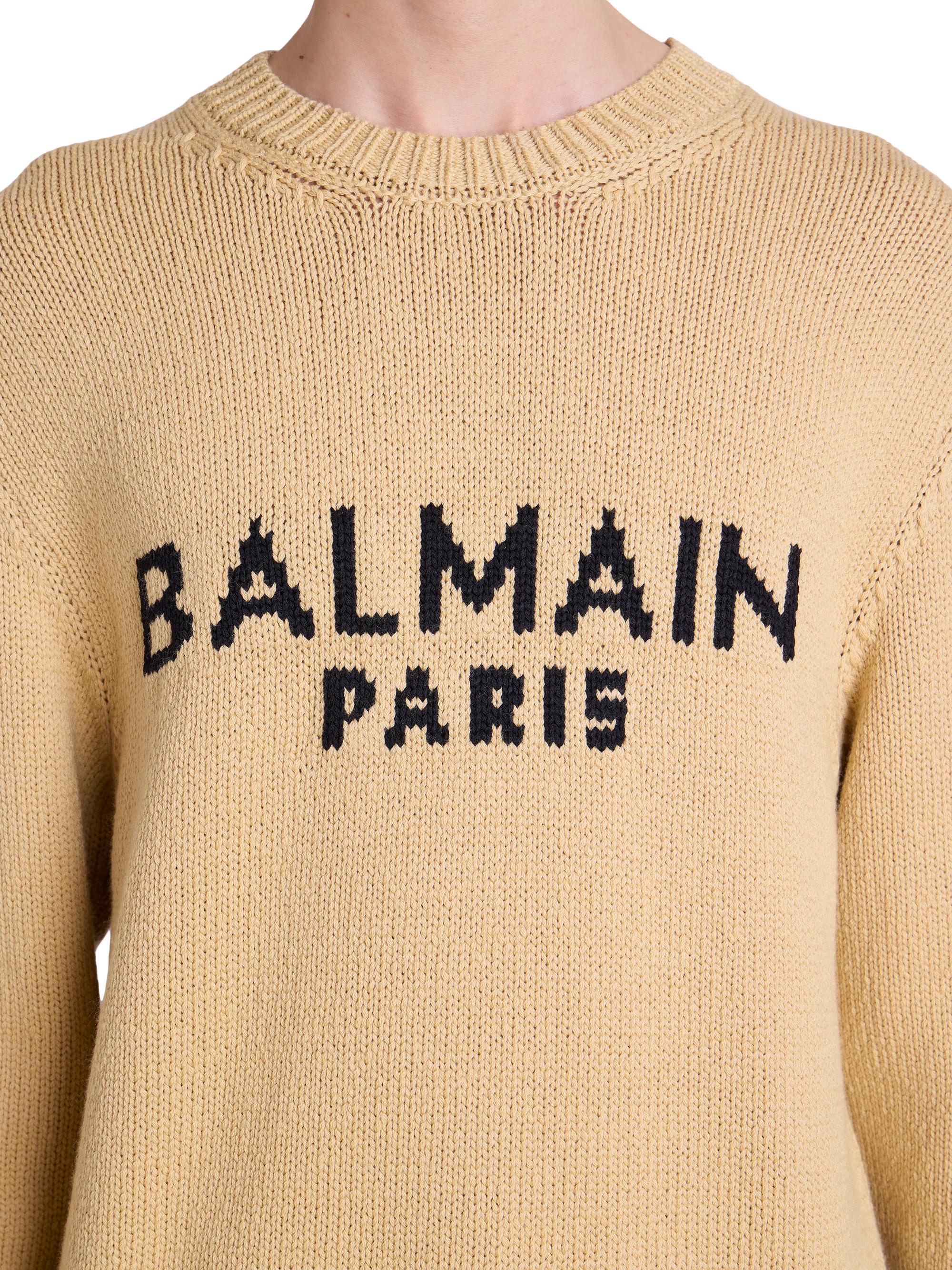 Balmain Logo Wool-Blend Sweater | Saks Fifth Avenue