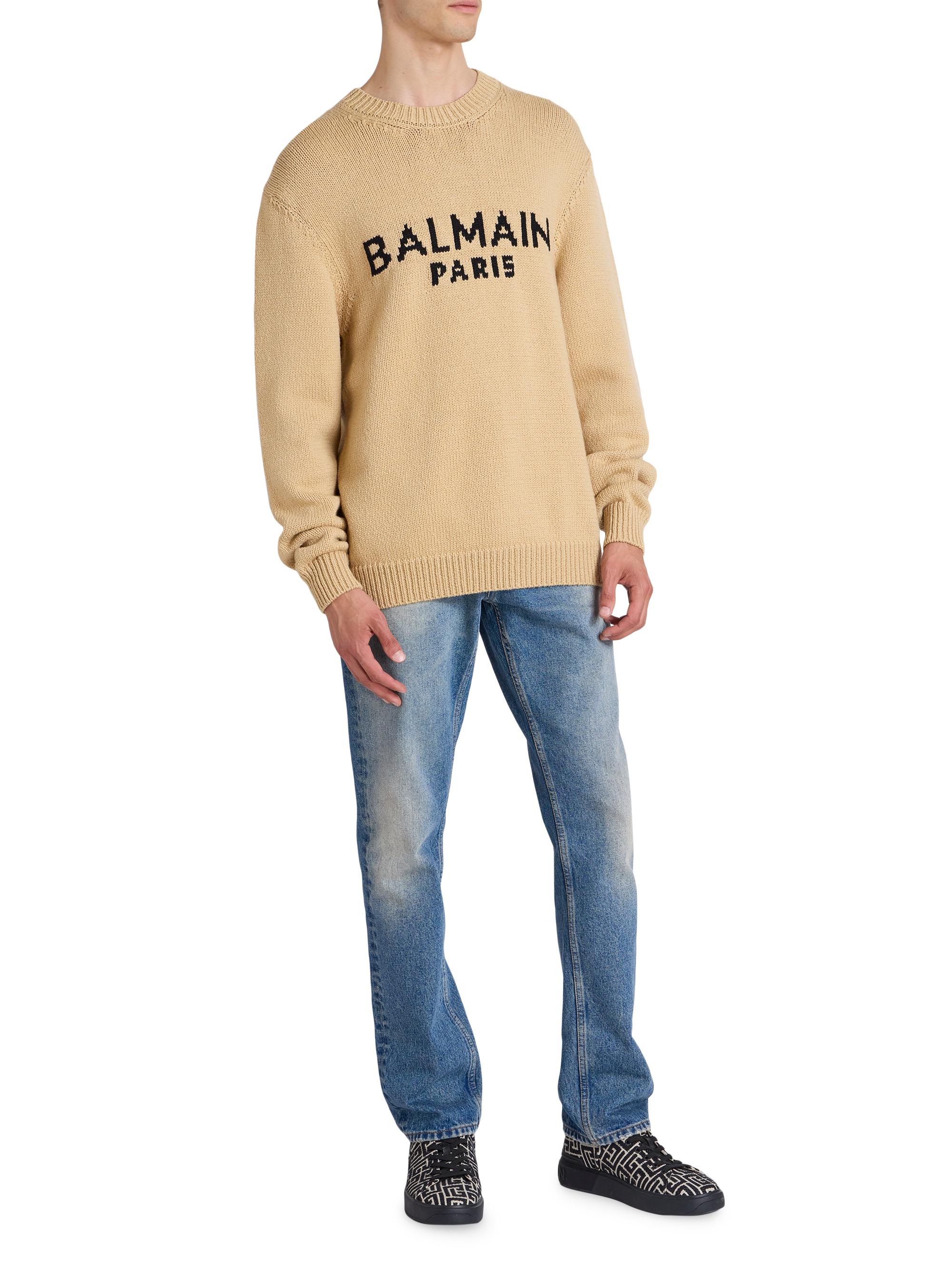 Balmain Logo Wool-Blend Sweater | Saks Fifth Avenue